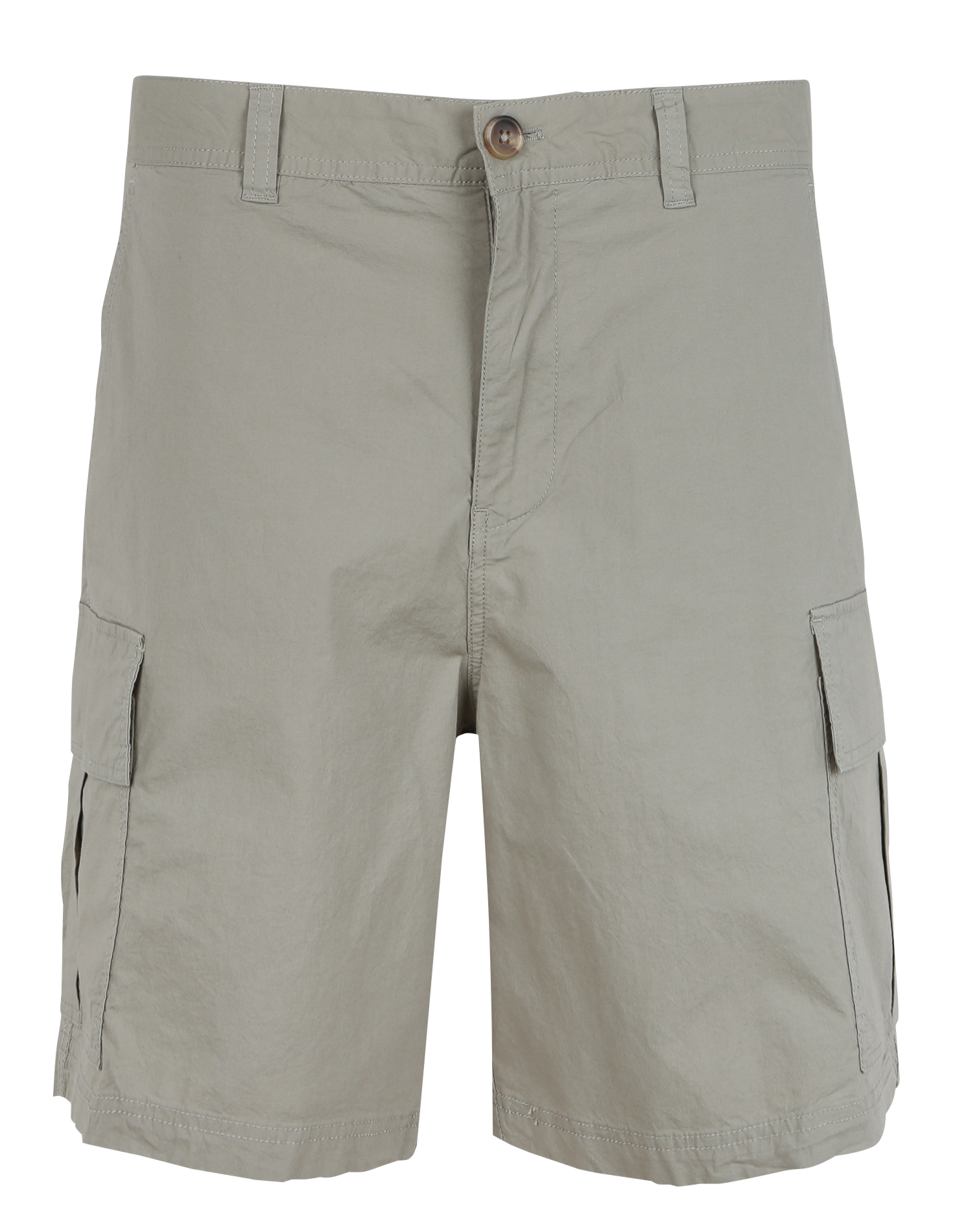 Cotton-blend cargo shorts SELECTED Grey
