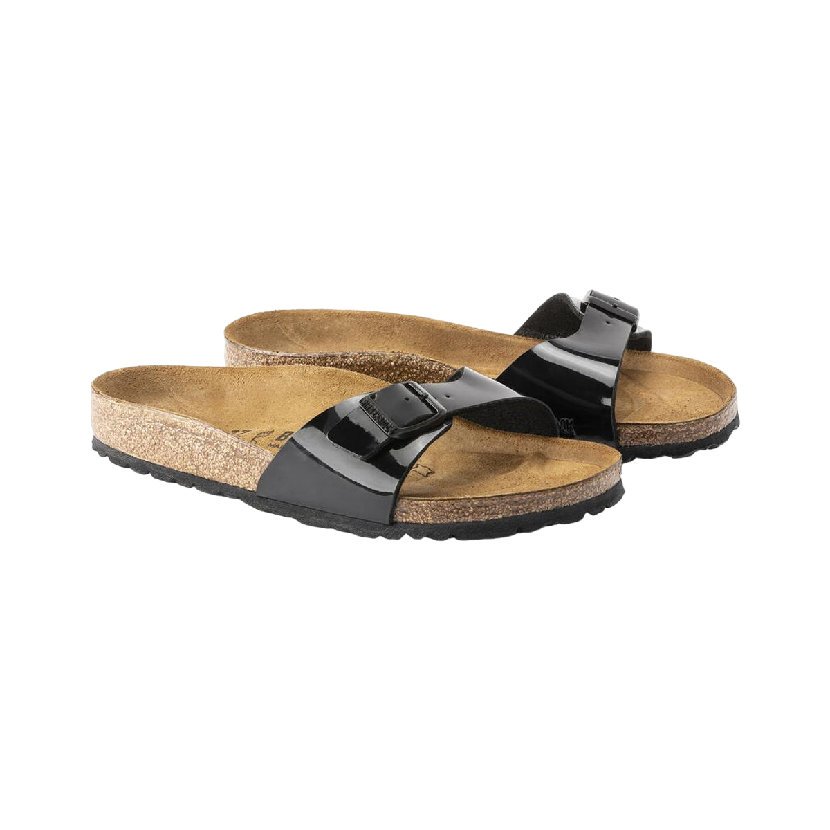 Faux leather sandals BIRKENSTOCK Black