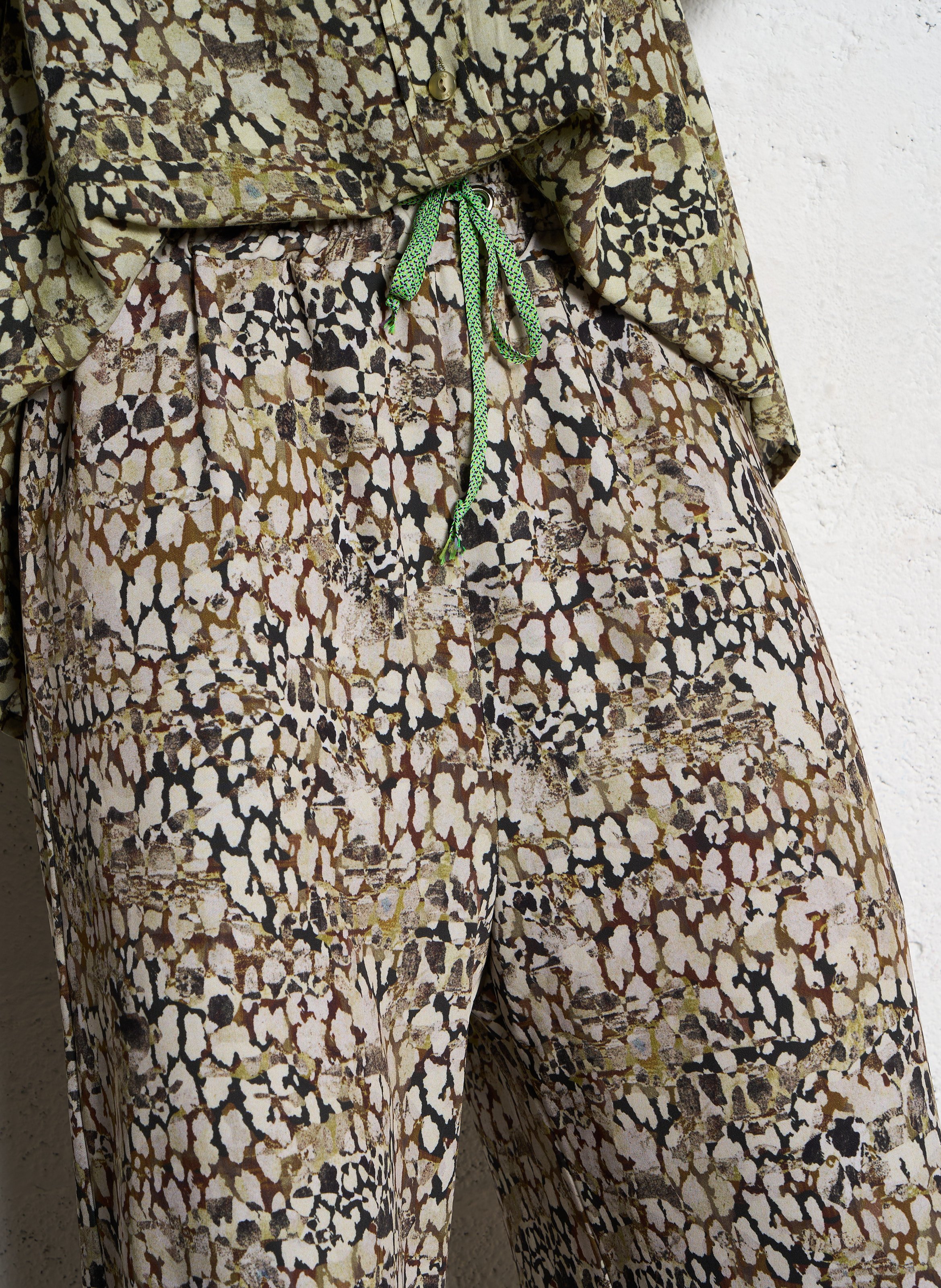 Printed palazzo pants PLEASE Green