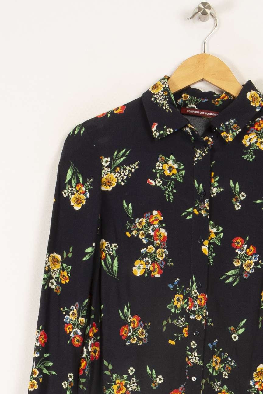 Dark blue floral jumpsuit COMPTOIR DES COTONNIERS - Seconde main Multicolored