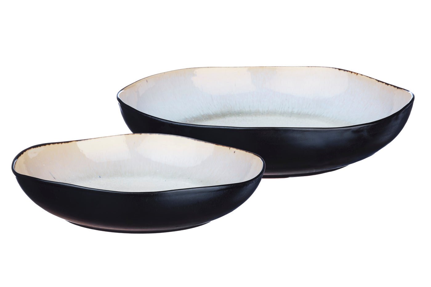 Iris fruit basket ø27.5cm and ø32.5cm - 2 pieces - ivory white BJORN White