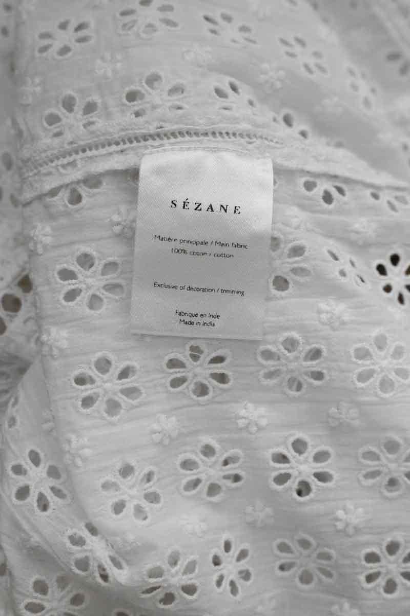 Cotton blouse SEZANE - Seconde main White