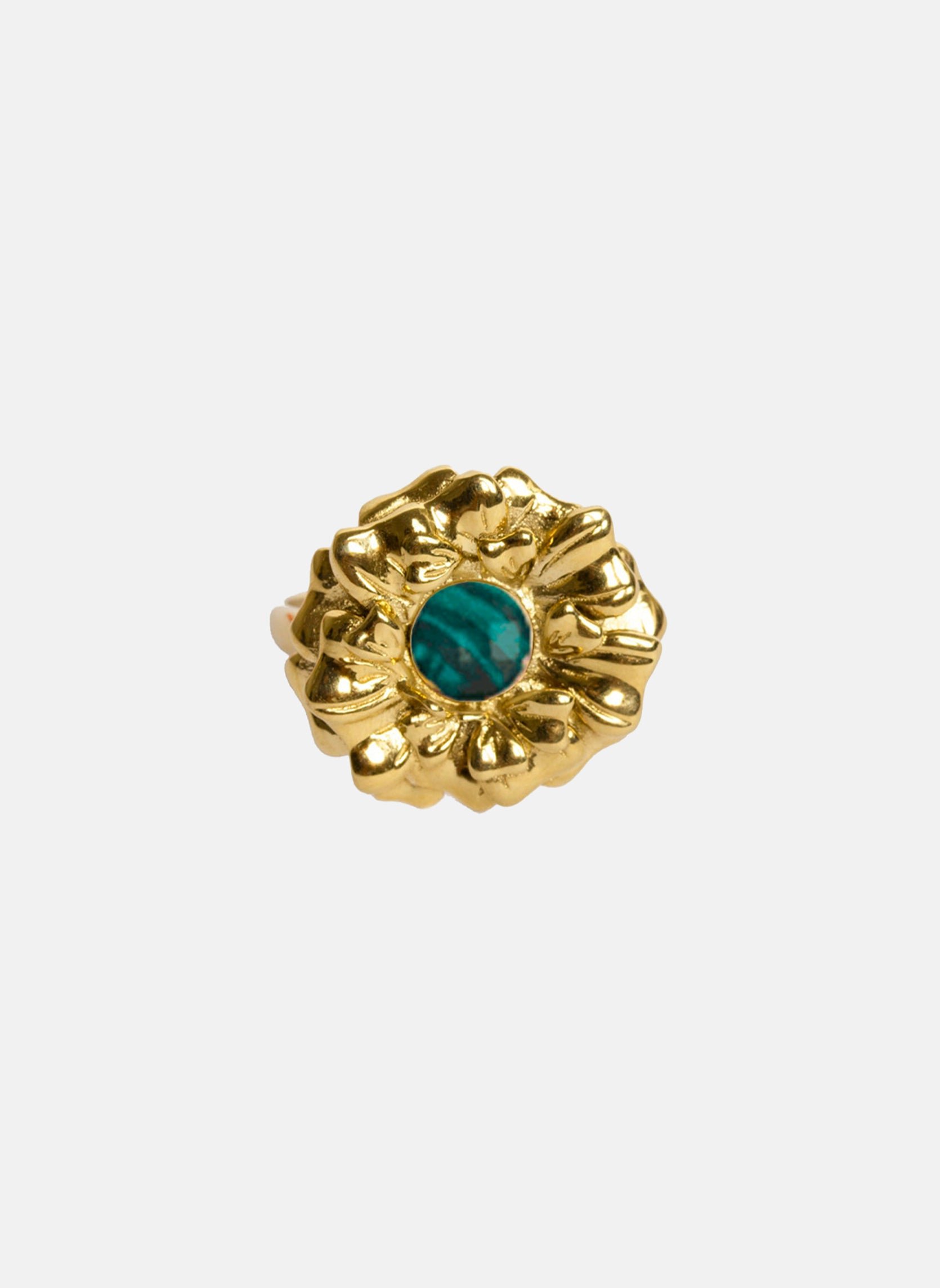 Wide ring ononis ONONIS Malachite