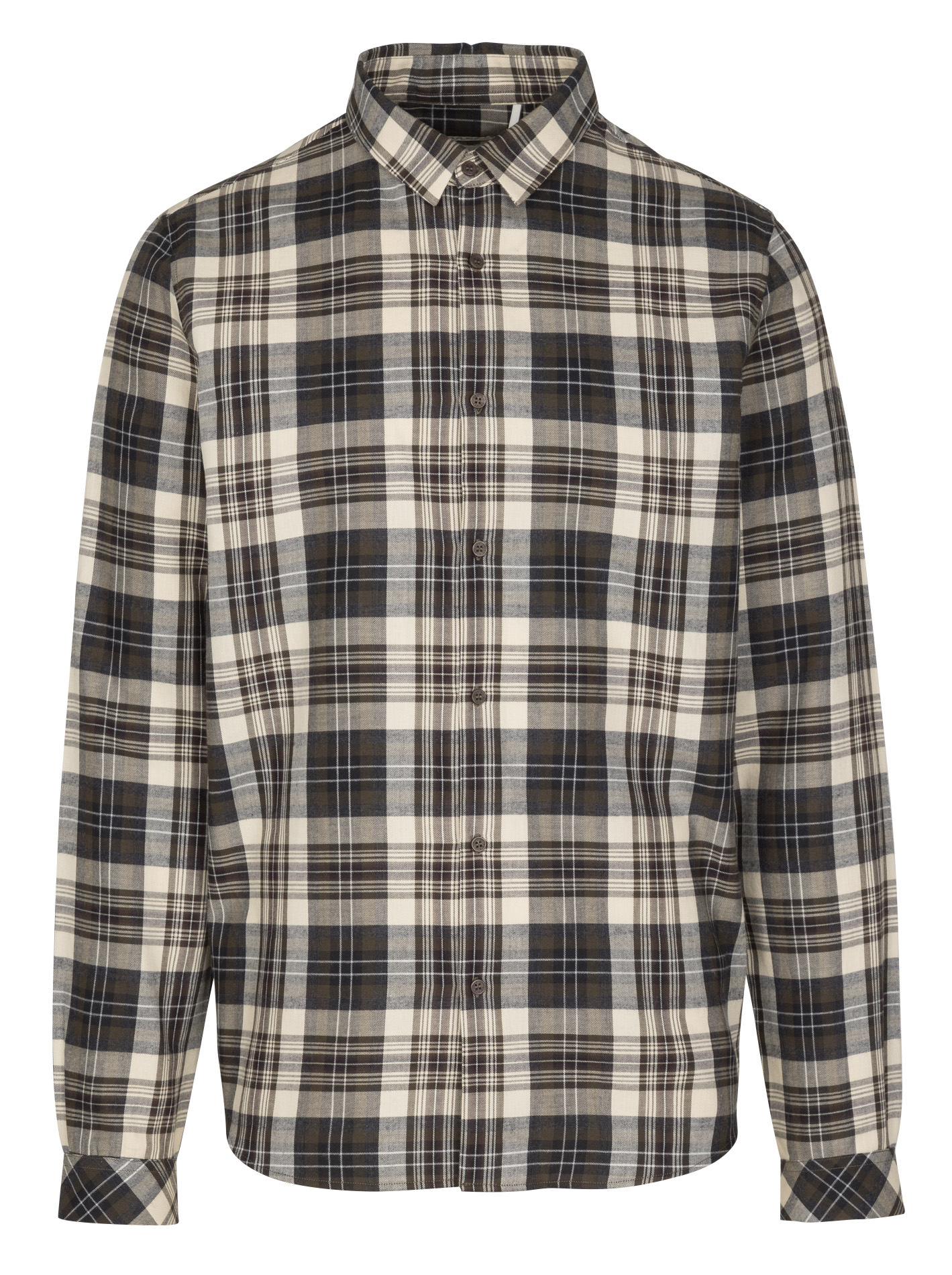 Colonel - Einfarbiges Hemd IKKS Khaki