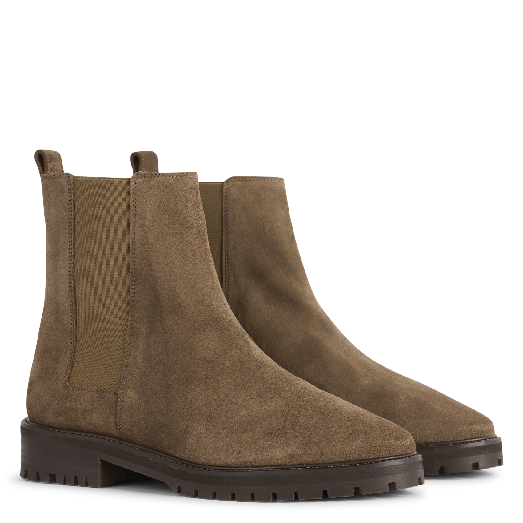 Bottines Chelsea en cuir RIVECOUR Marron