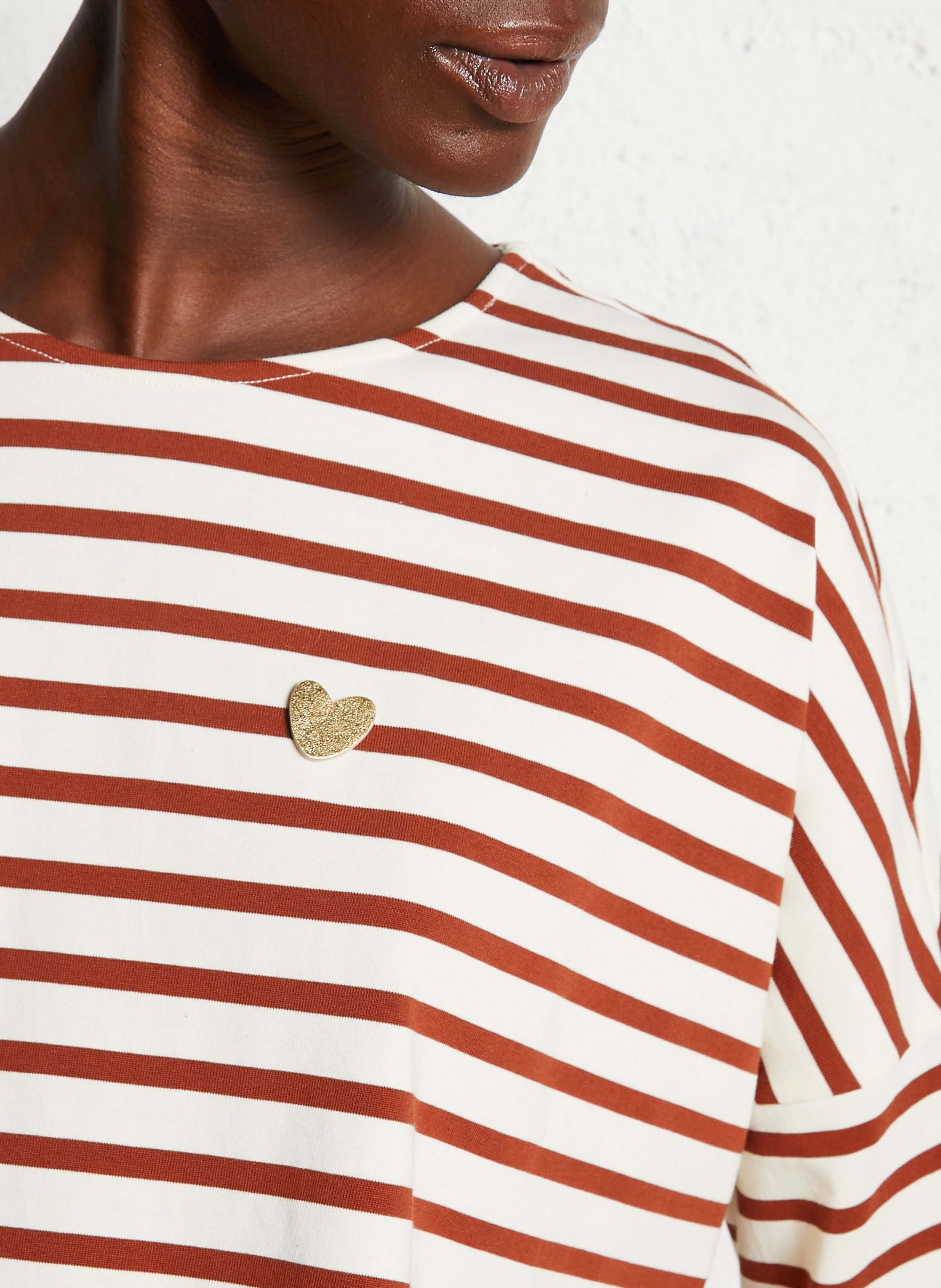 Oversized cotton T-shirt DES PETITS HAUTS White