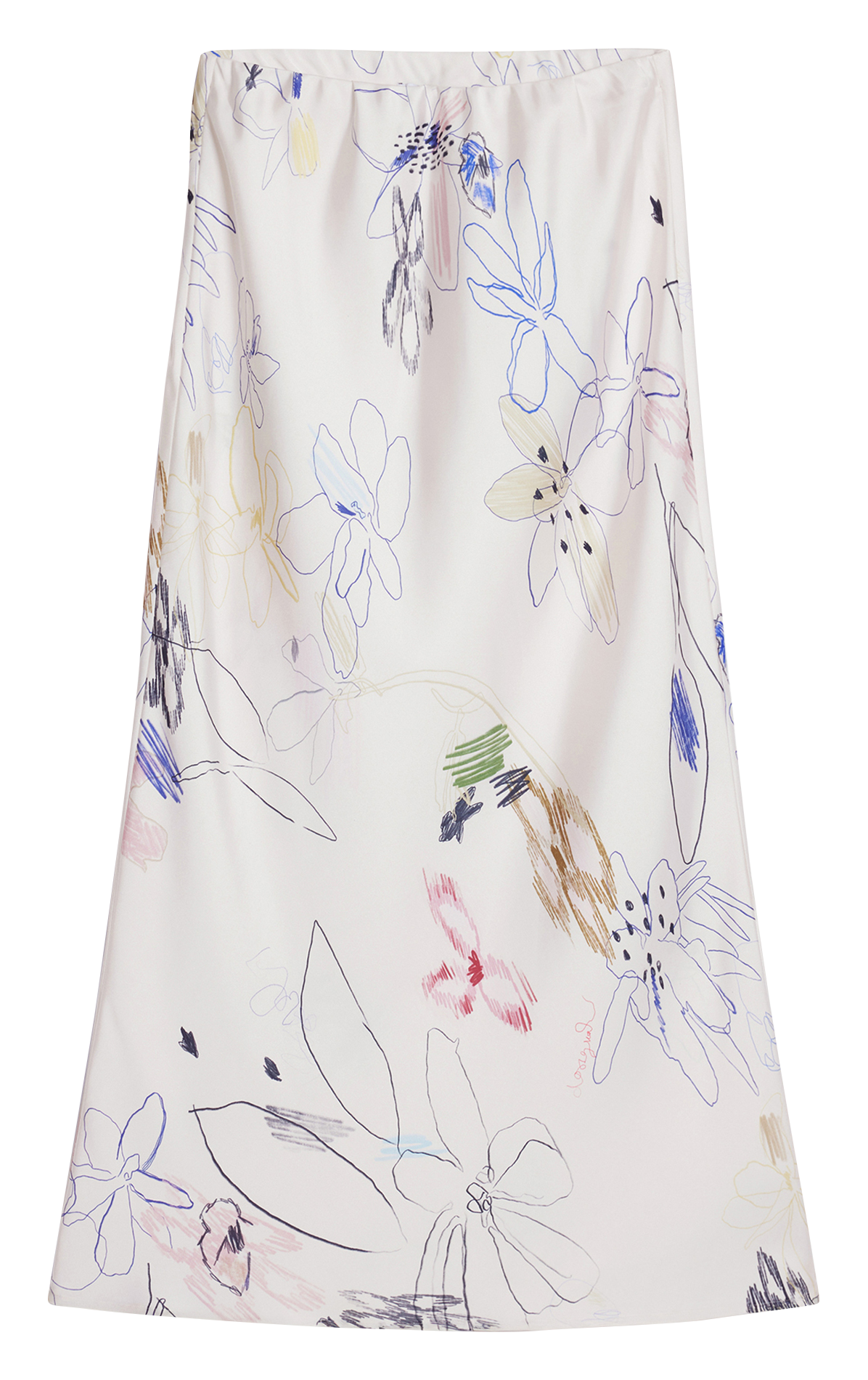 Jupe longue imprimée DESIGUAL Blanc