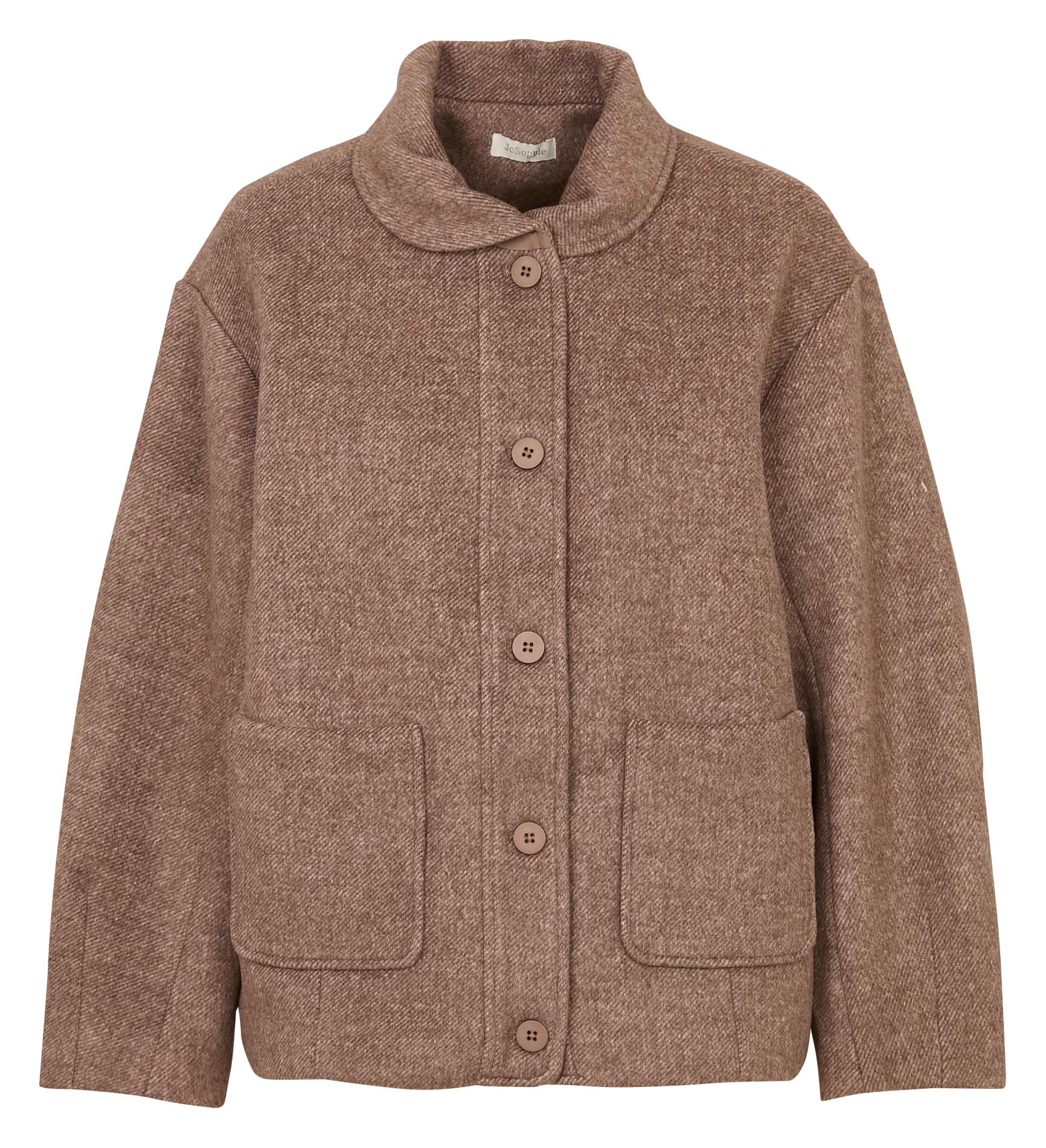 Oversized wool-blend jacket  JC SOPHIE Brown