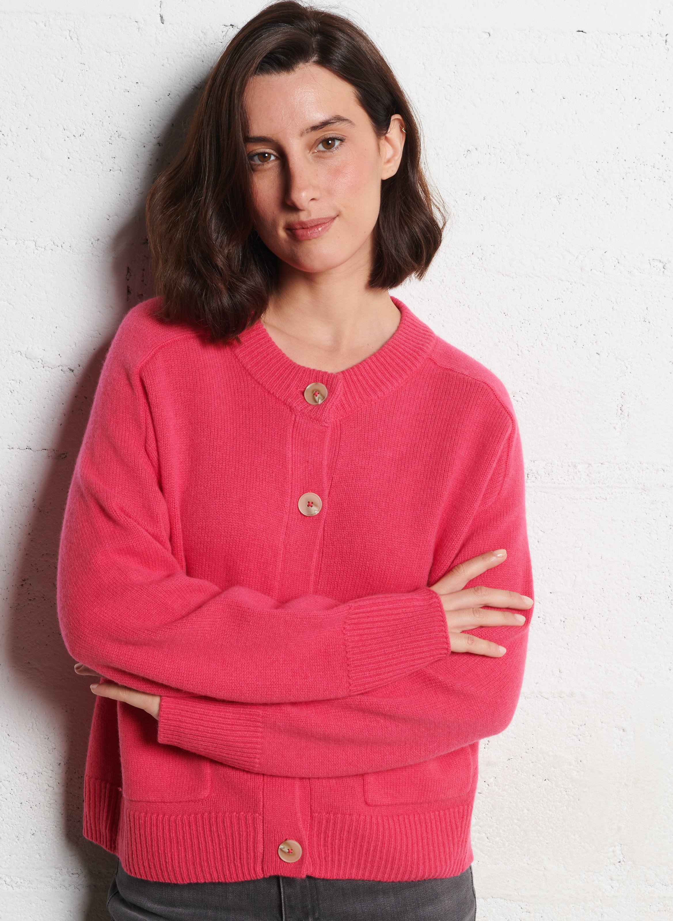 Straight wool cardigan BELLA JONES