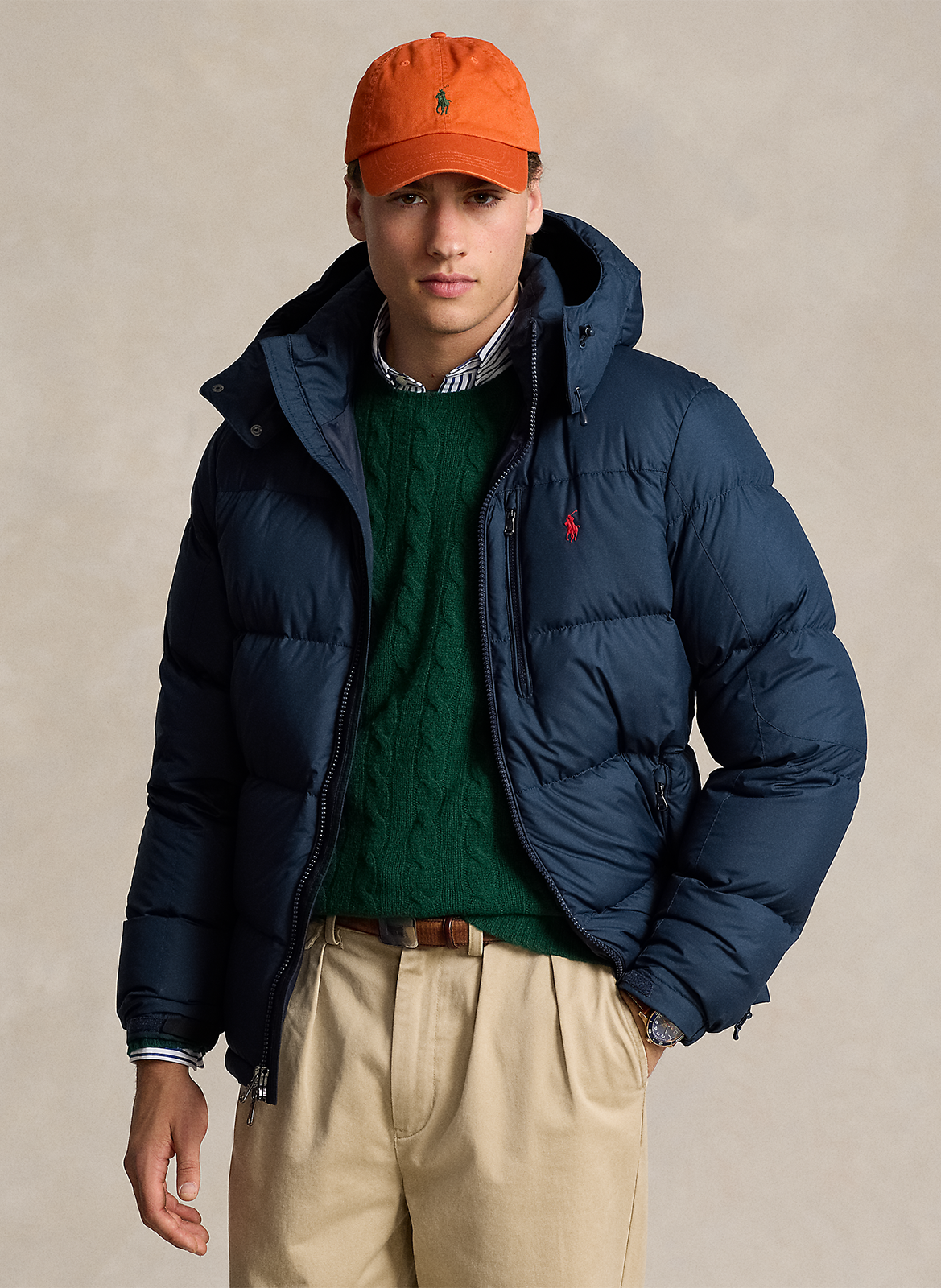 Doudoune col montant POLO RALPH LAUREN Bleu