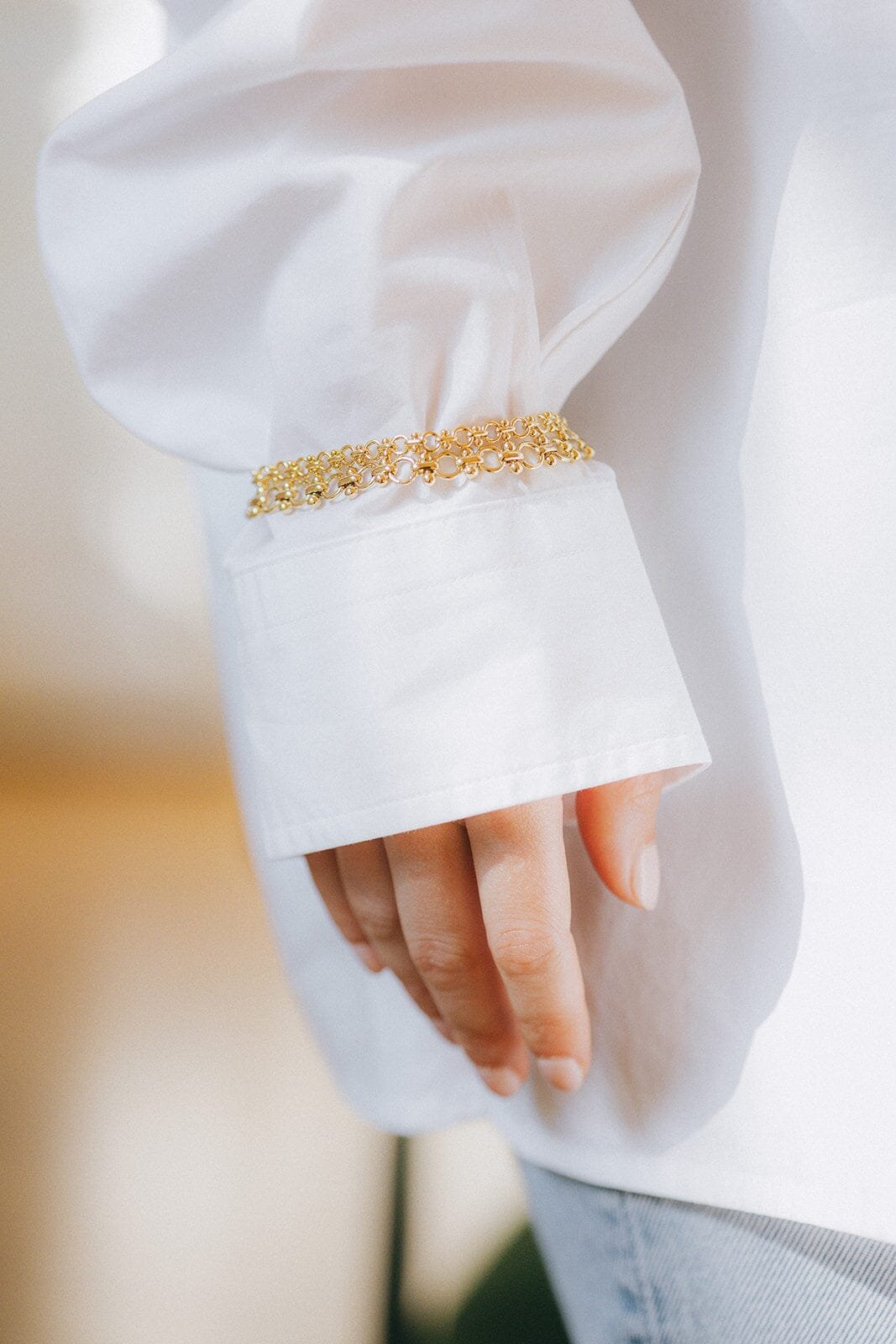 Silver-plated bracelet MONSIEUR SIMONE Golden