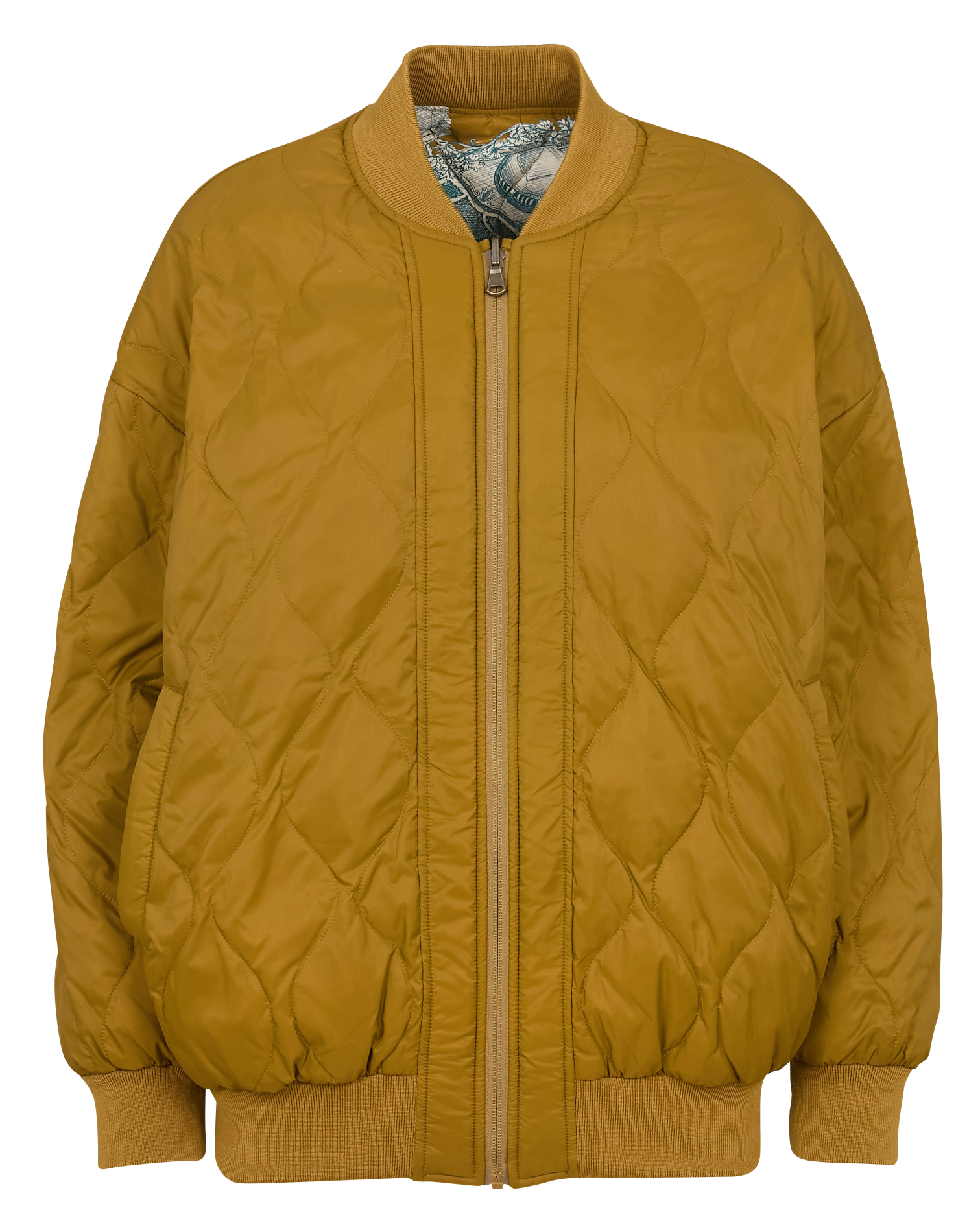 Blouson matelassé oversize réversible COTELAC Jaune