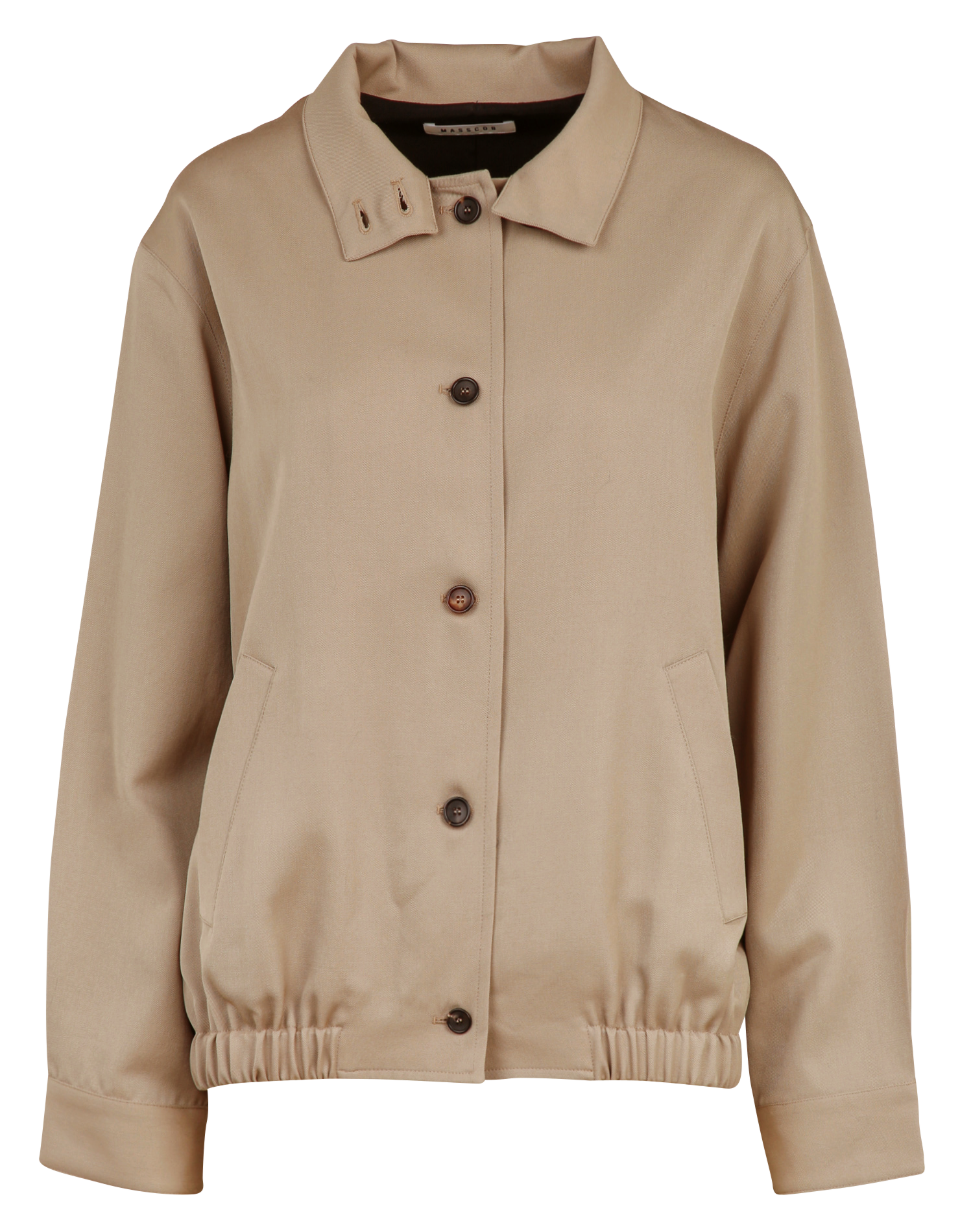 Veste col montant en laine MASSCOB Beige