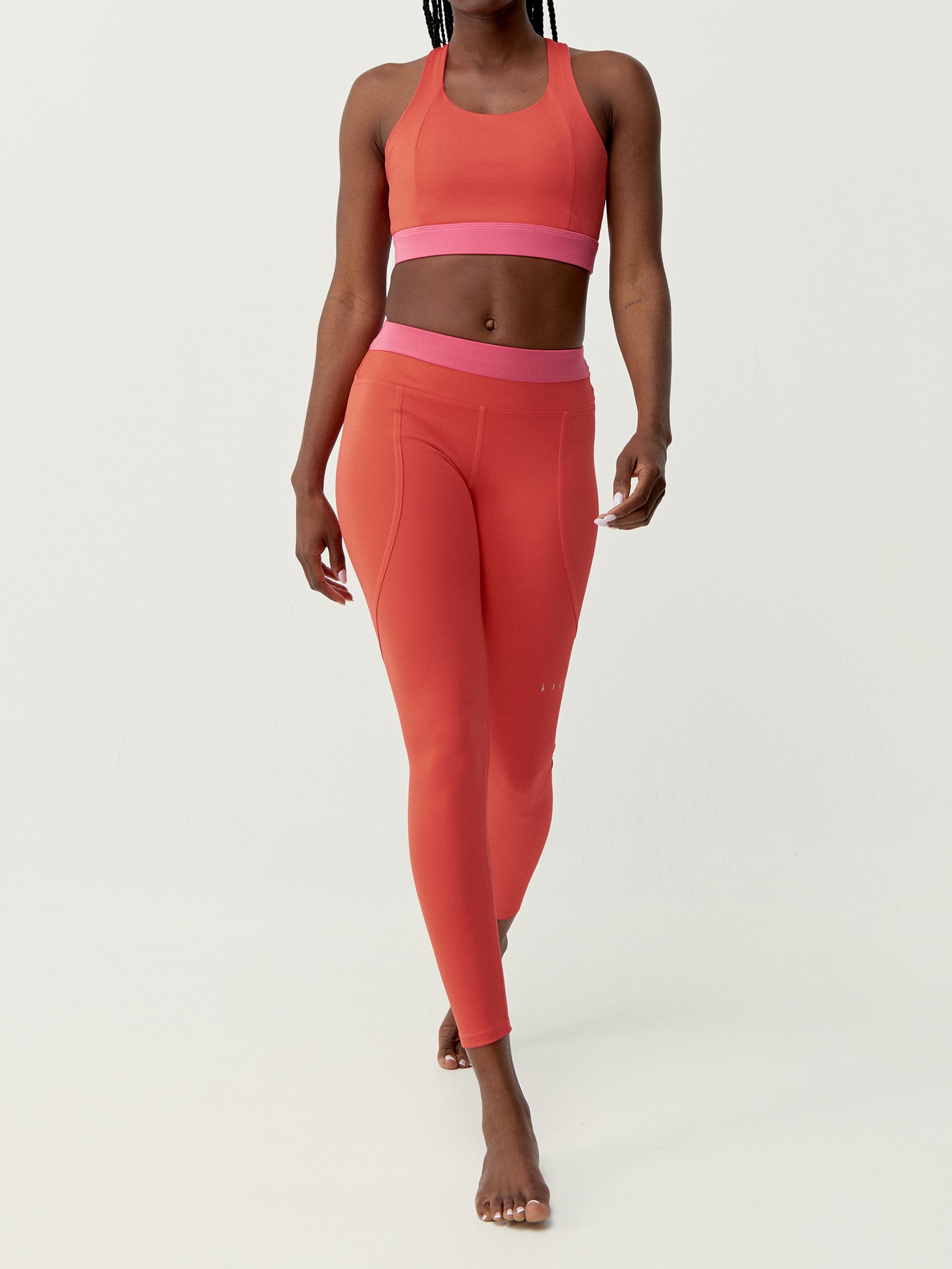 Performance 7/8 Sports Legging by NAVANI BORN LIVING YOGA Pink