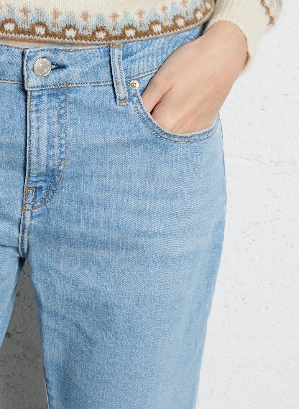 Jean slim en coton mélangé - Look 1