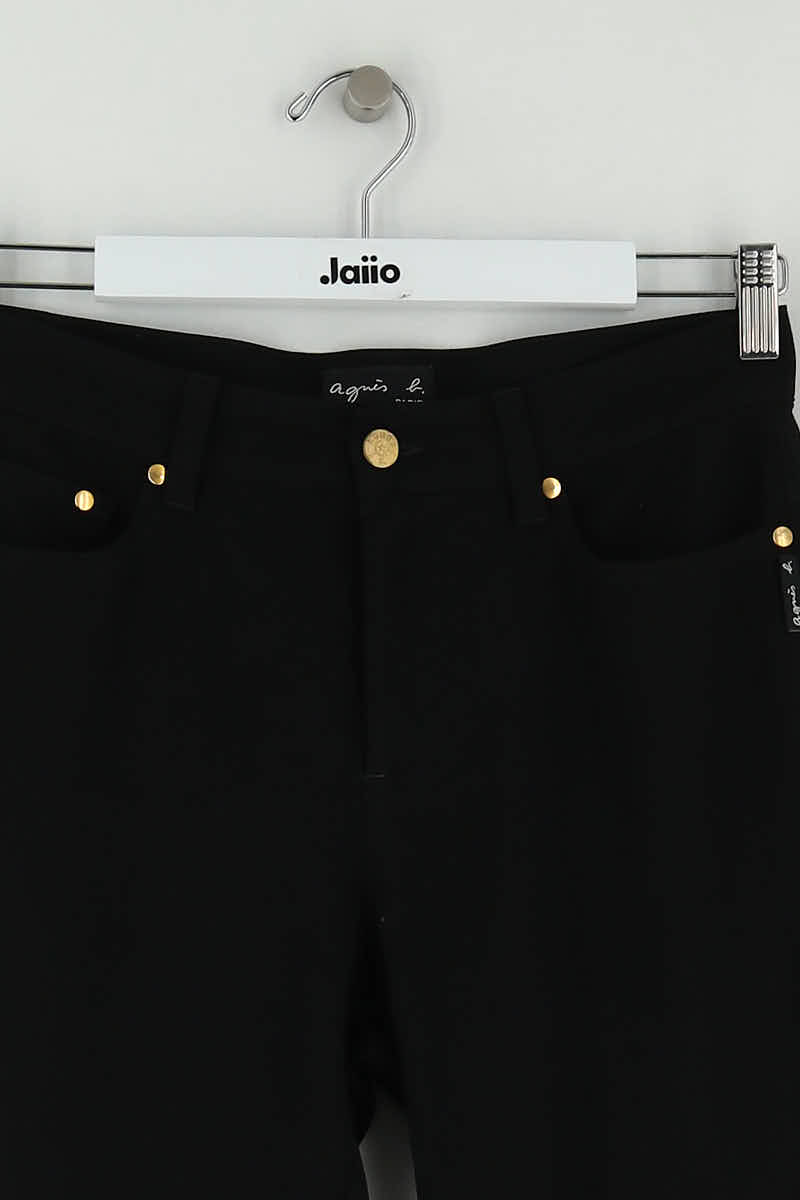 Carrot trousers AGNES B. - Seconde Main Black