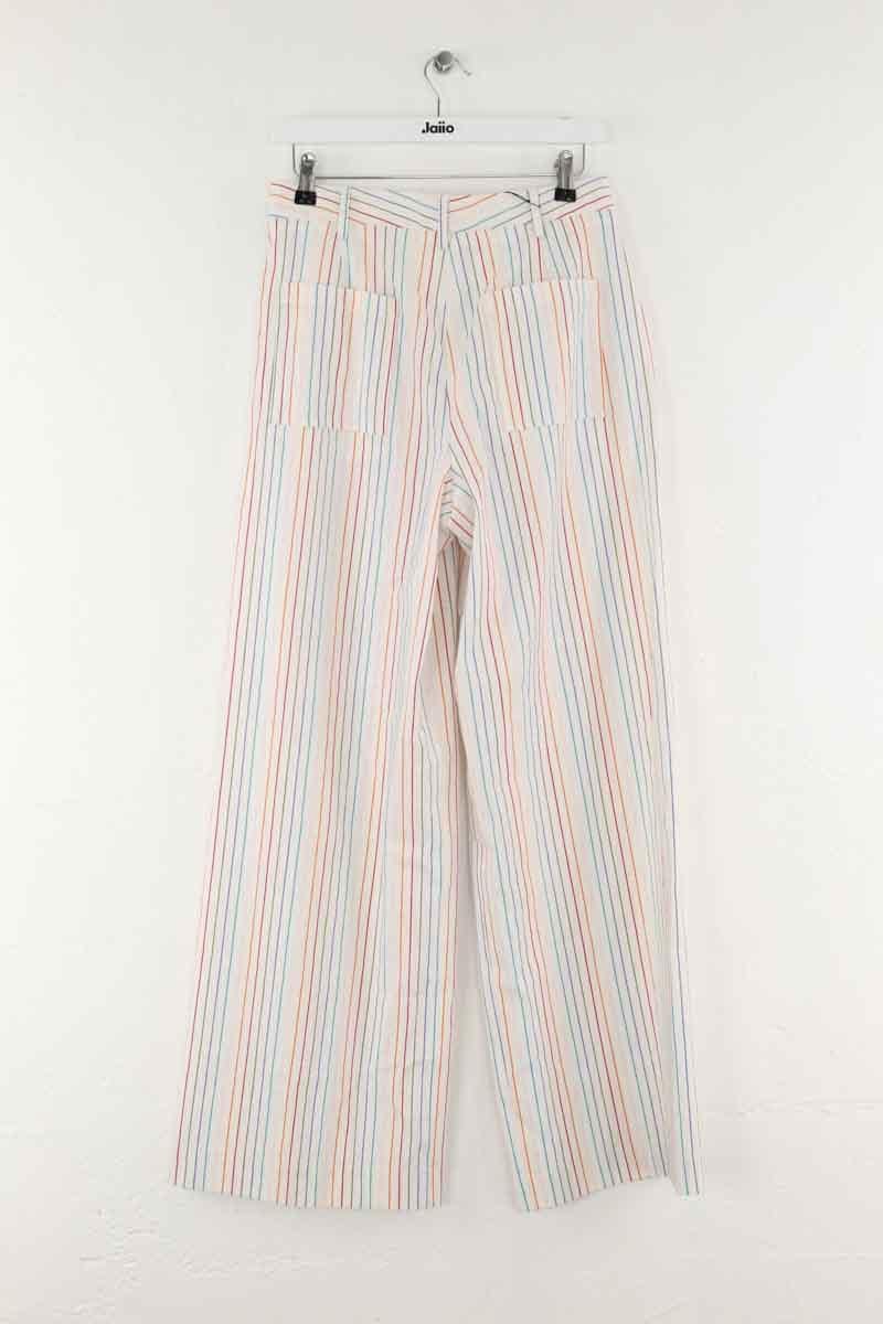 Wide trousers CHLOE STORA - SECONDE MAIN White