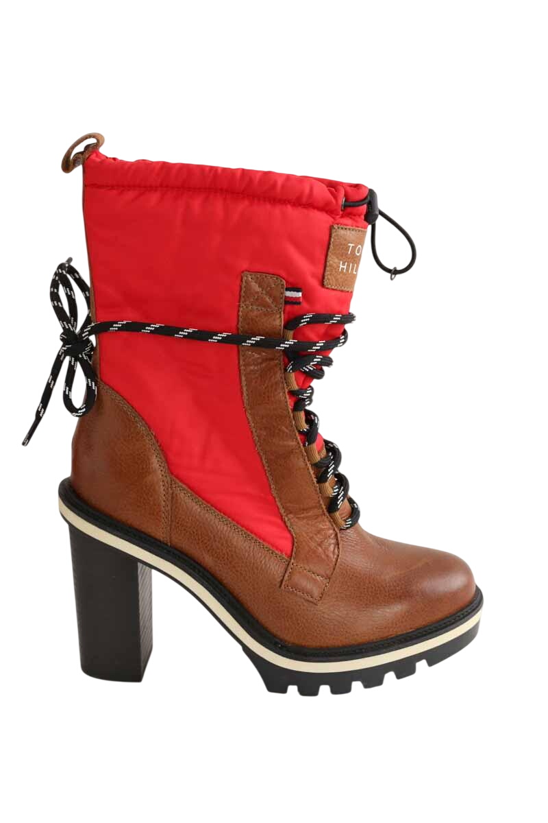 Lace-up ankle boots TOMMY HILFIGER - SECONDE MAIN Red