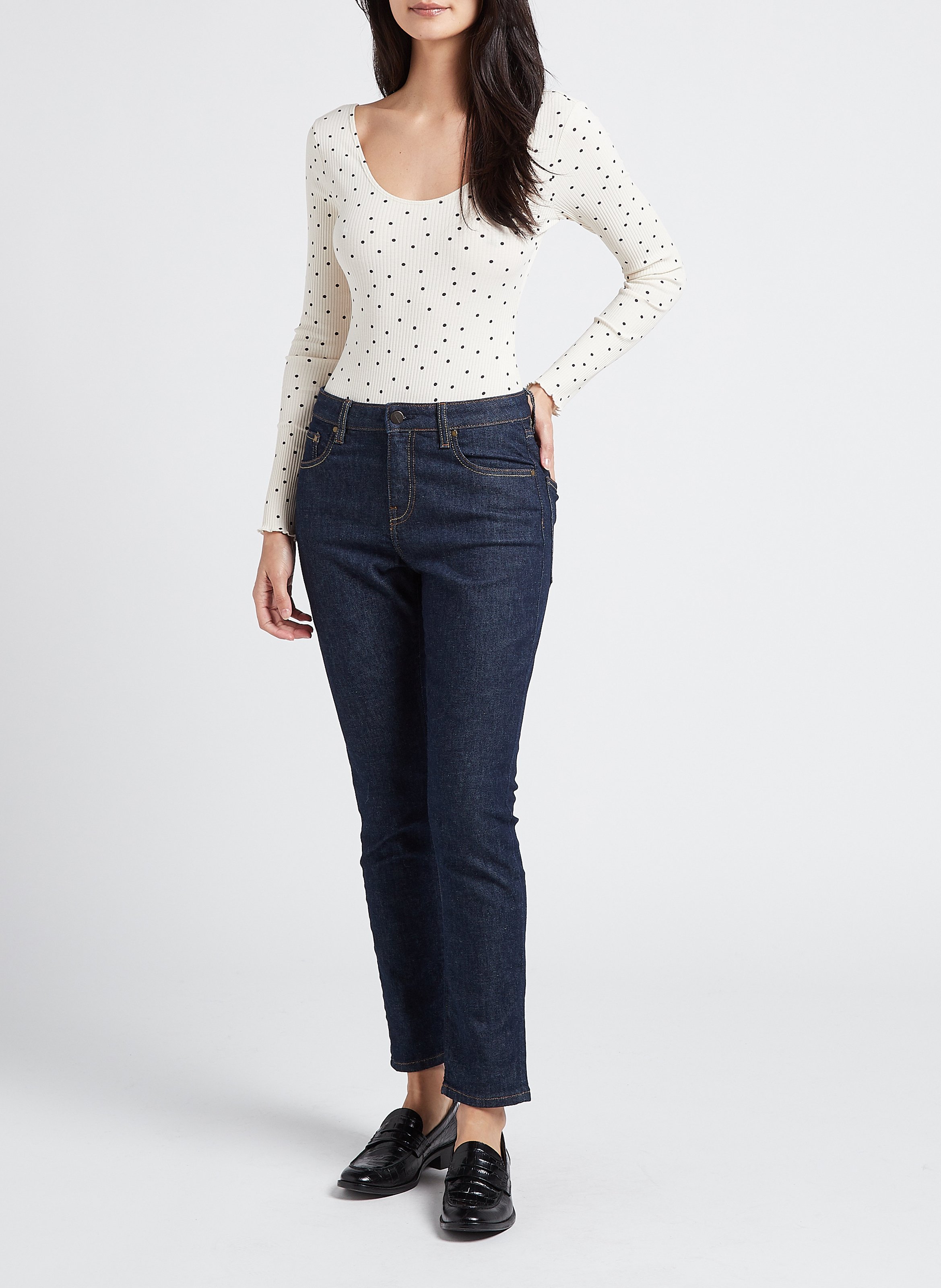 High Waist Slim Fit Jeans ACQUAVERDE Blau