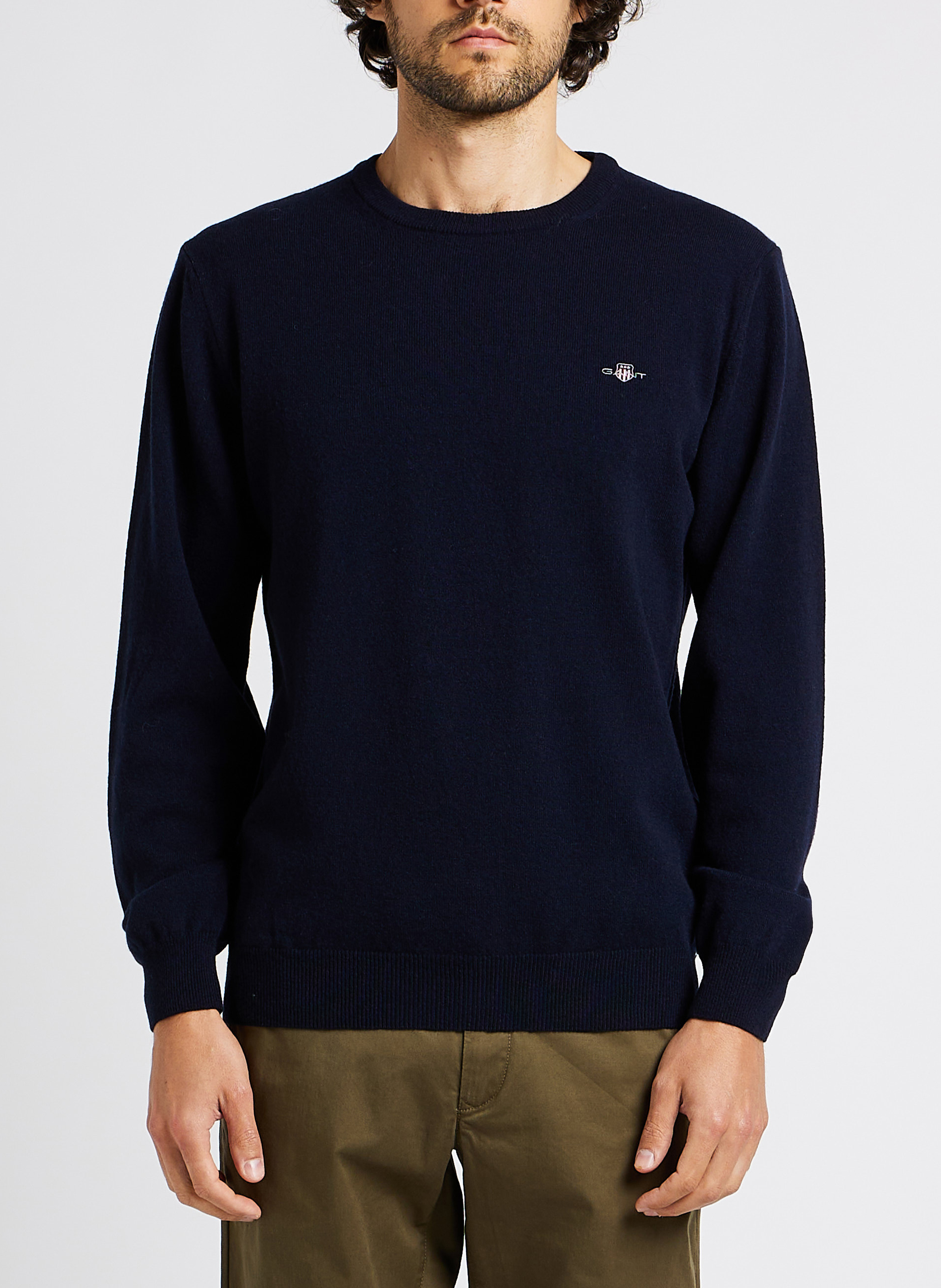 Pull droit col rond en laine GANT