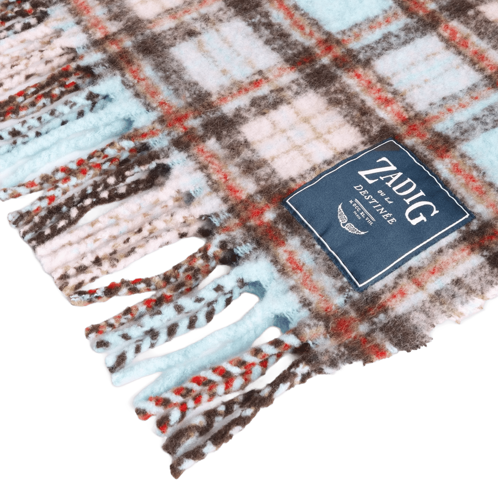 Rectangular checked scarf ZADIG&VOLTAIRE Pink