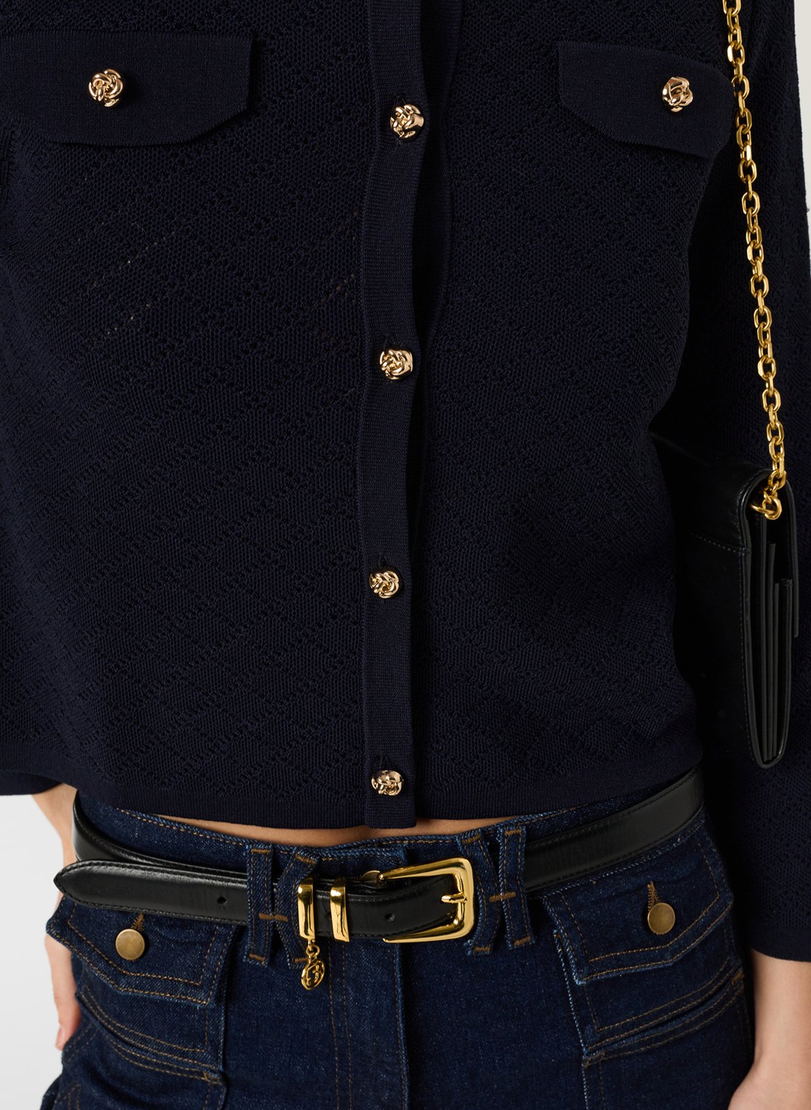 Aansluitend vest met ronde hals GERARD DAREL Blauw