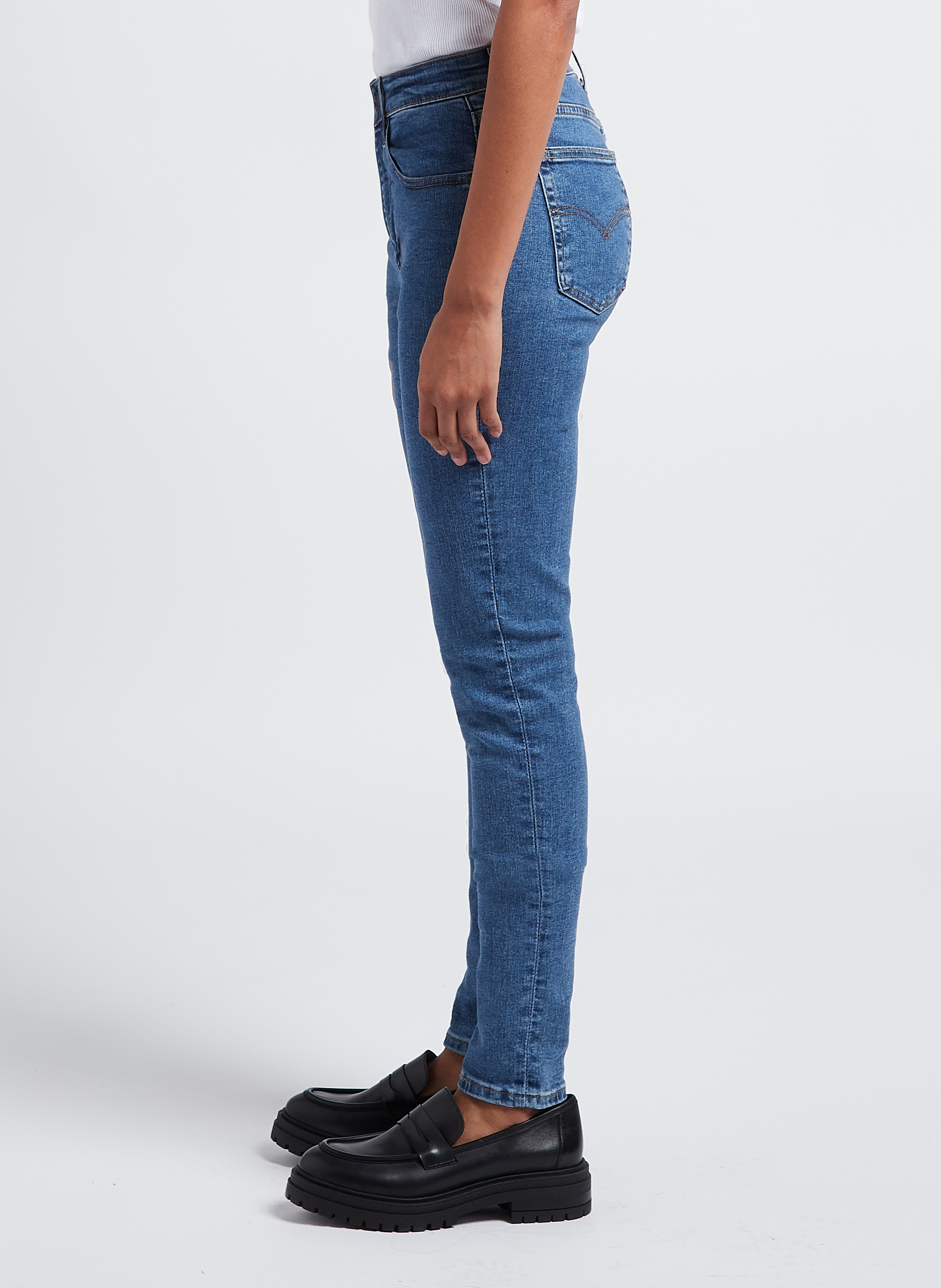 Skinny jeans met hoge taille LEVI'S Jeans onbewerkt