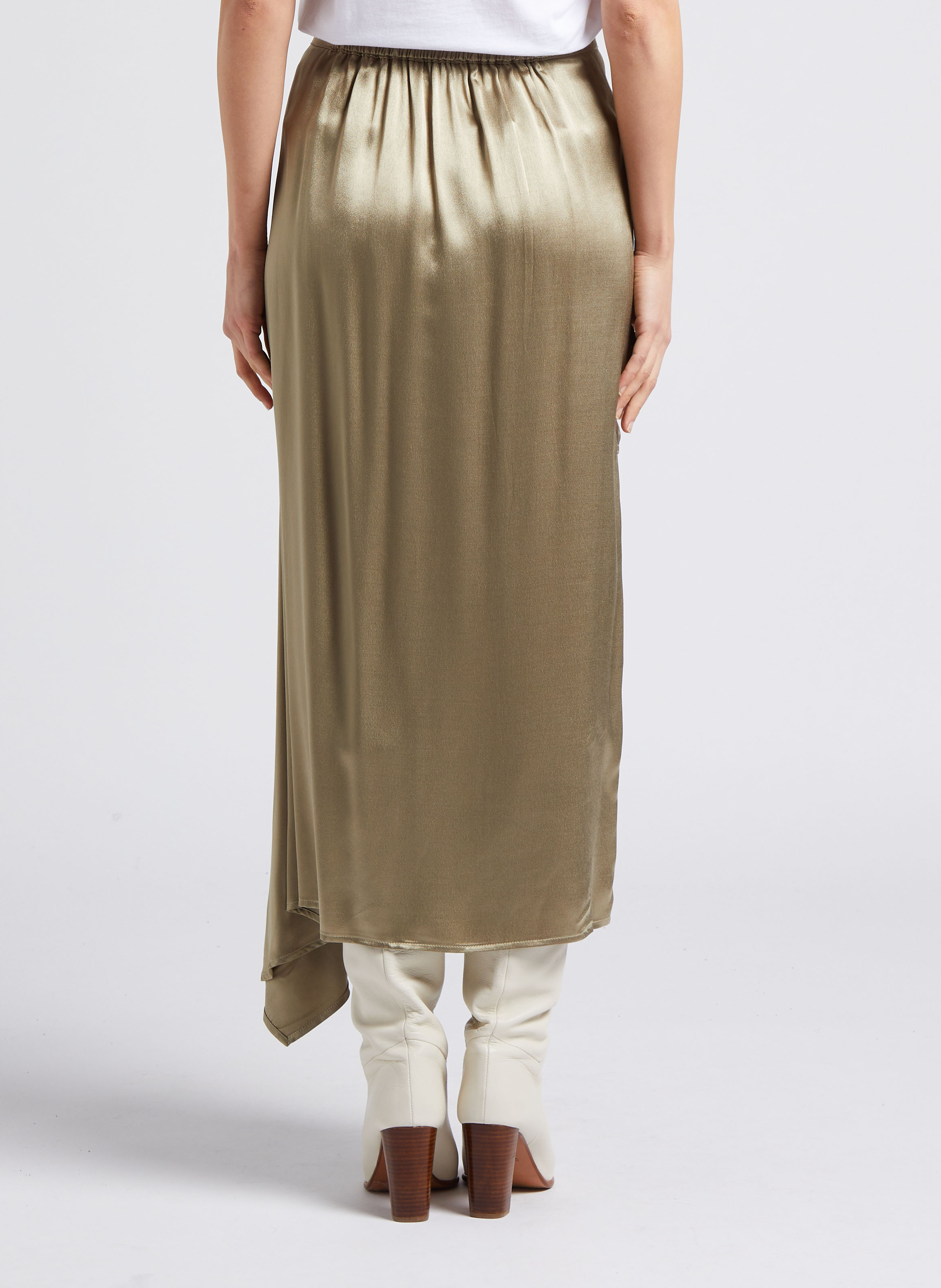 Jupe longue évasée MES DEMOISELLES Kaki