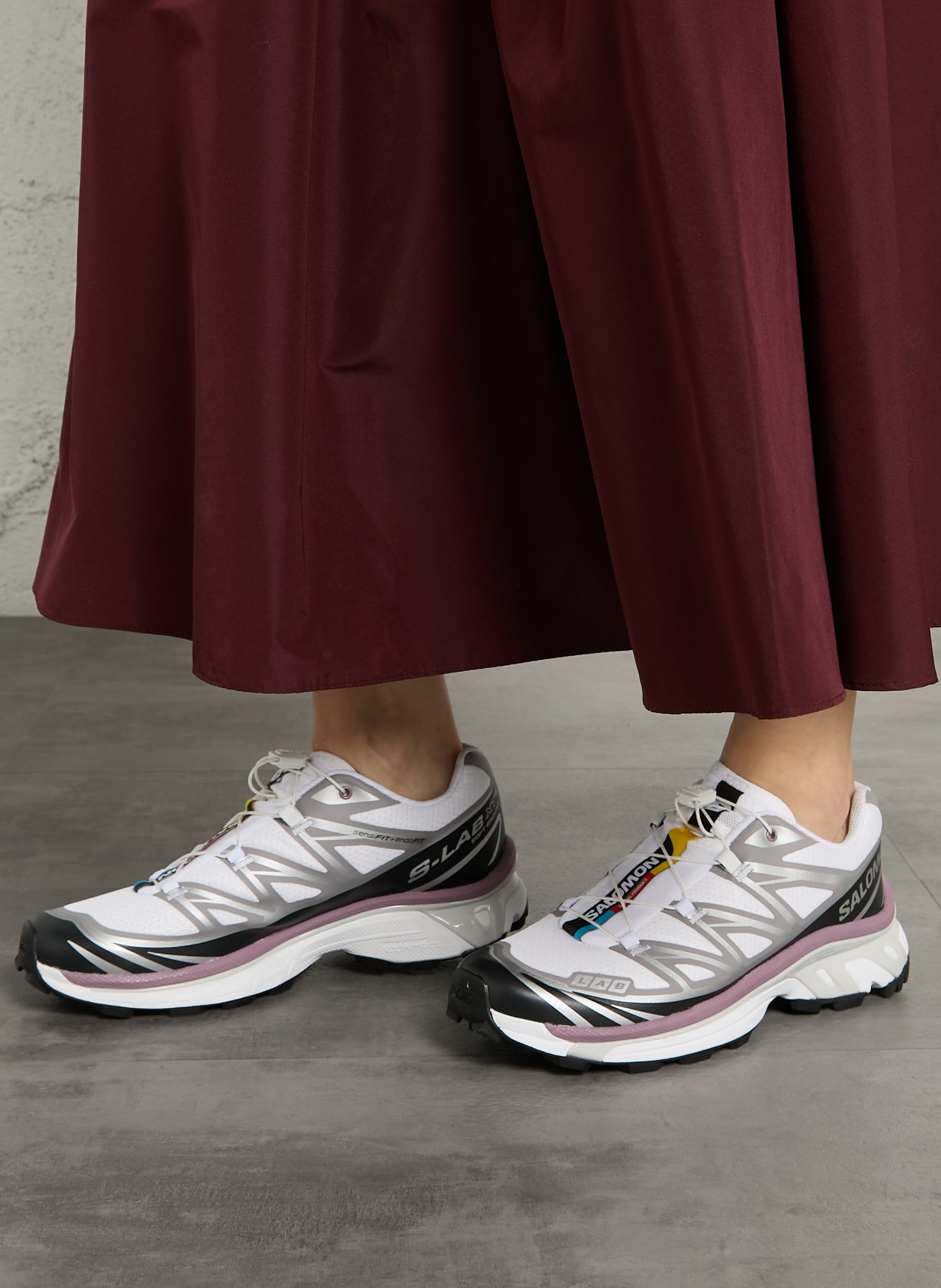 Baskets basses bi-matière SALOMON Blanc