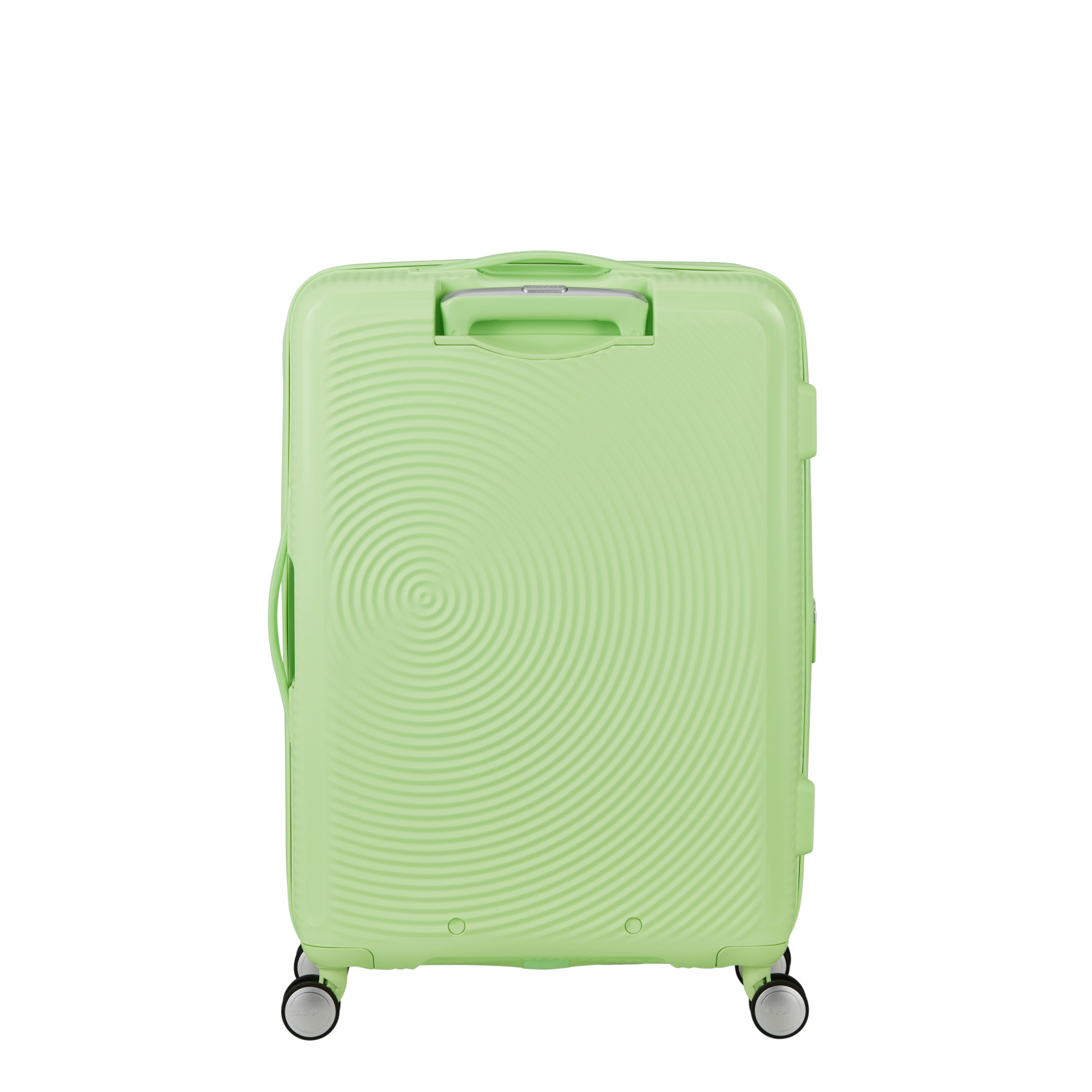 Suitcase with 4 wheels size M Green