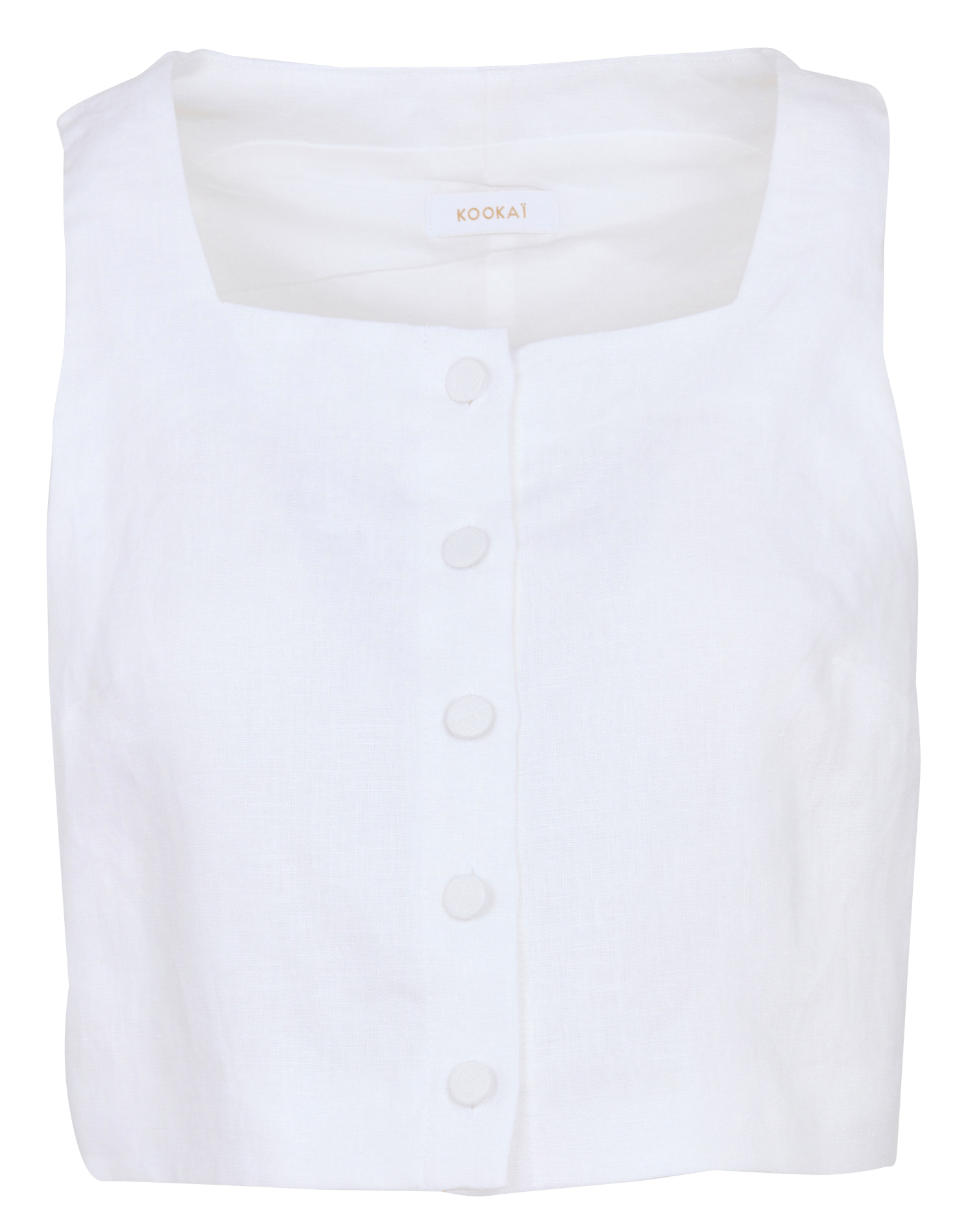 Linen straight top KOOKAI