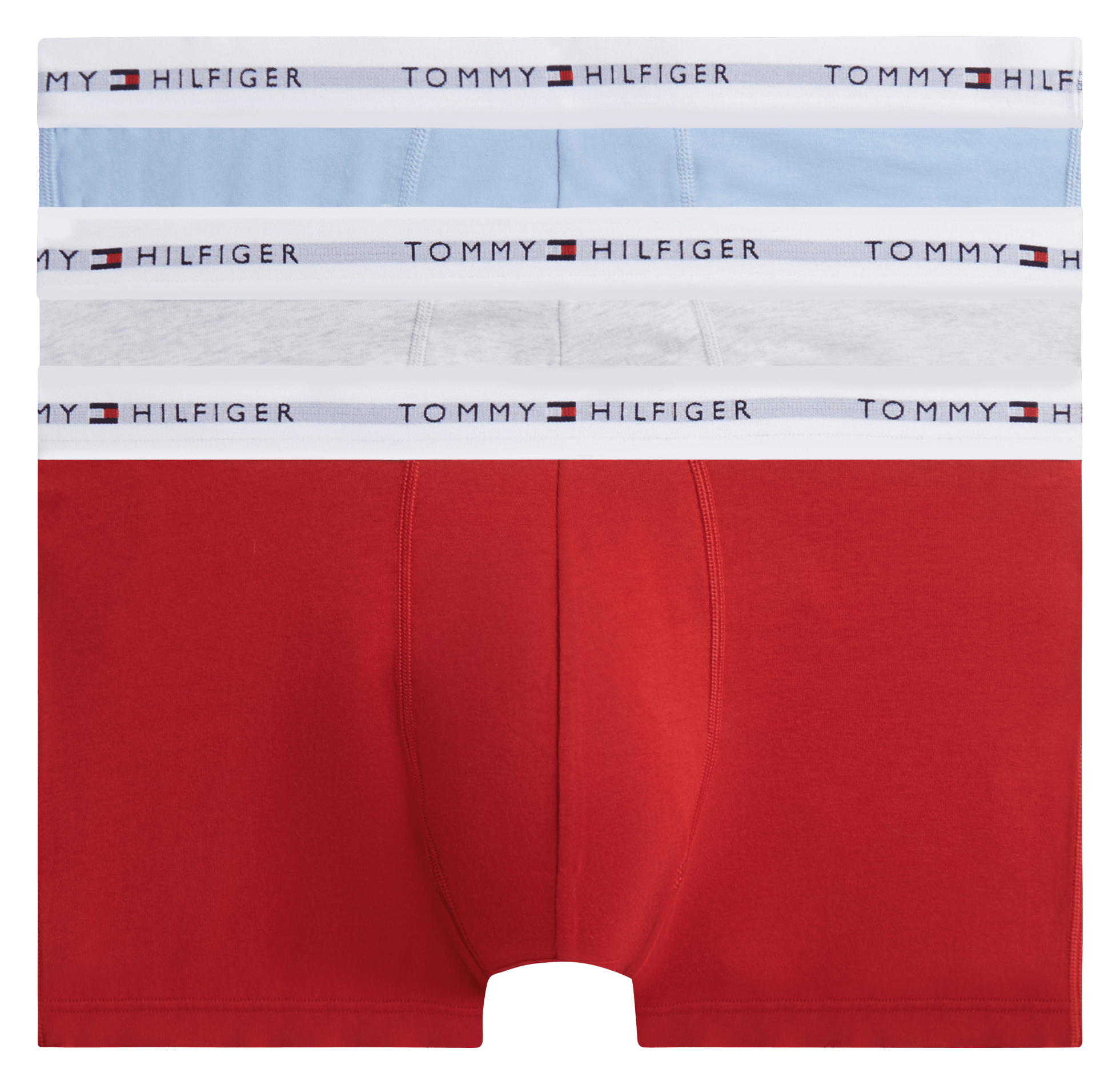 Lot de 3 boxers en coton mélangé TOMMY HILFIGER Rouge