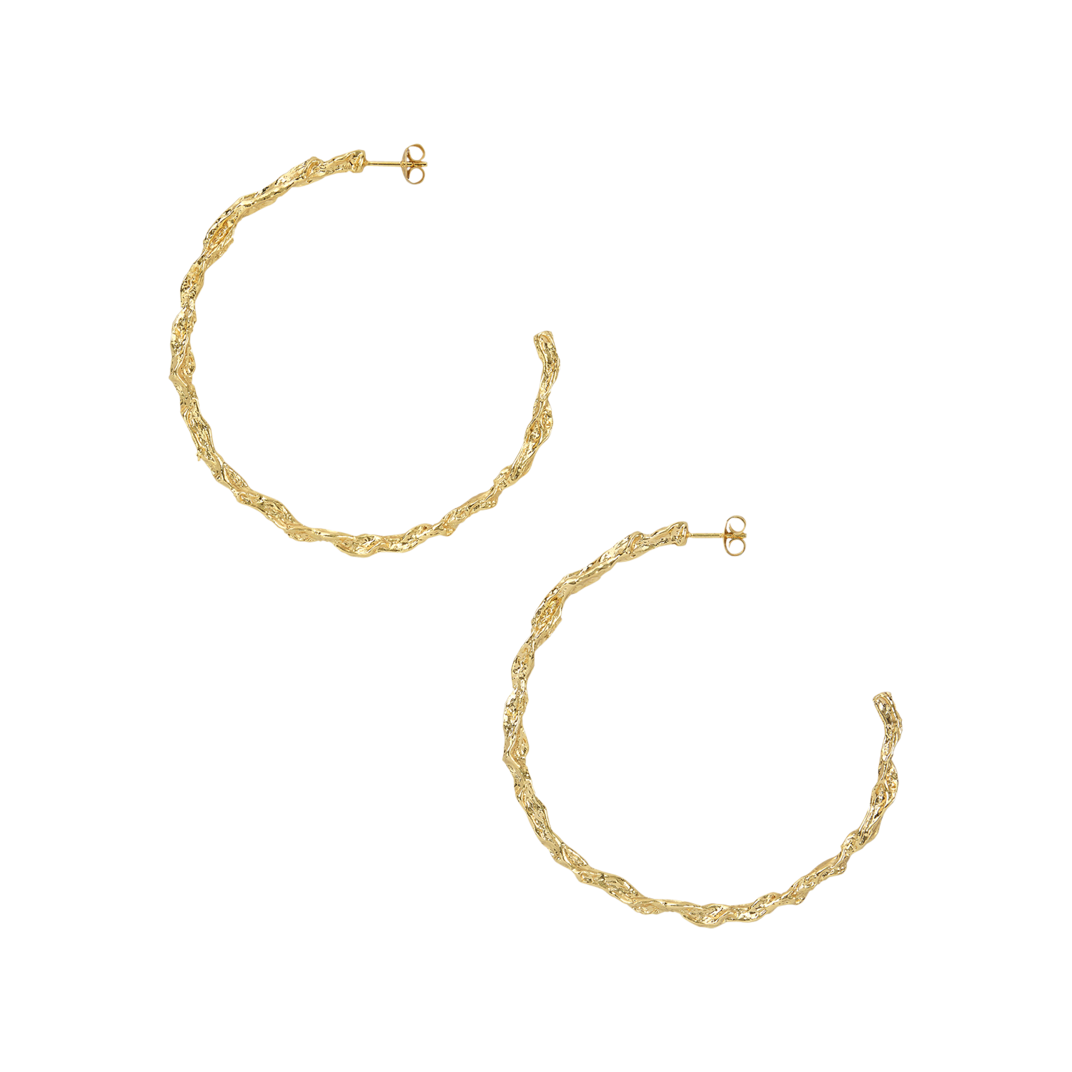Boucles d'oreilles créoles BA&SH Doré