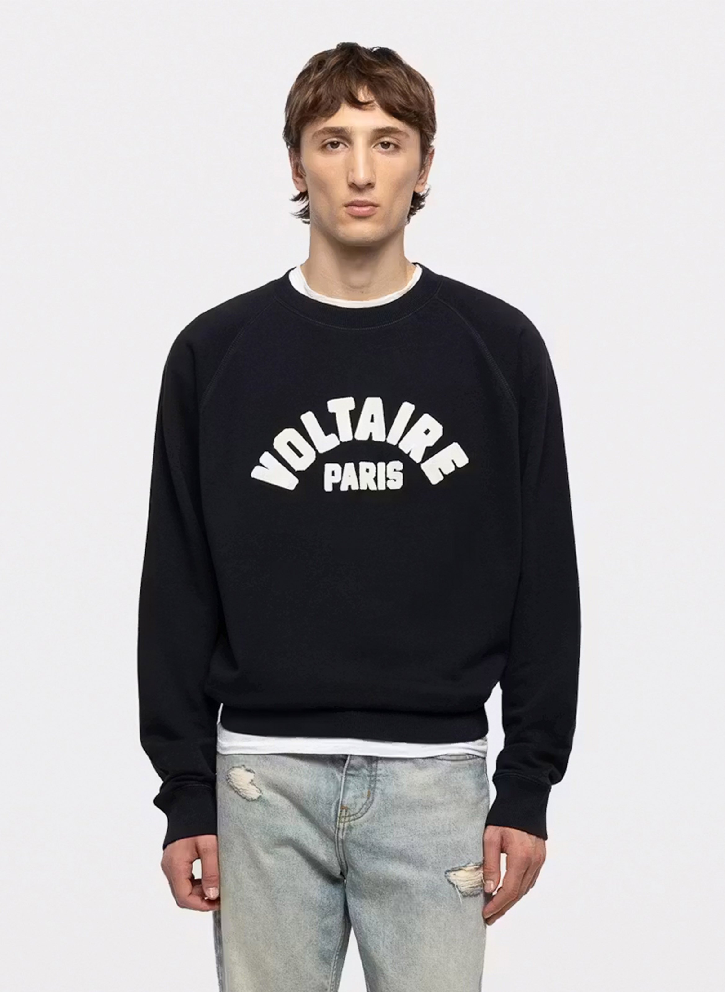 Embroidered round-neck sweatshirt ZADIG&VOLTAIRE Blue