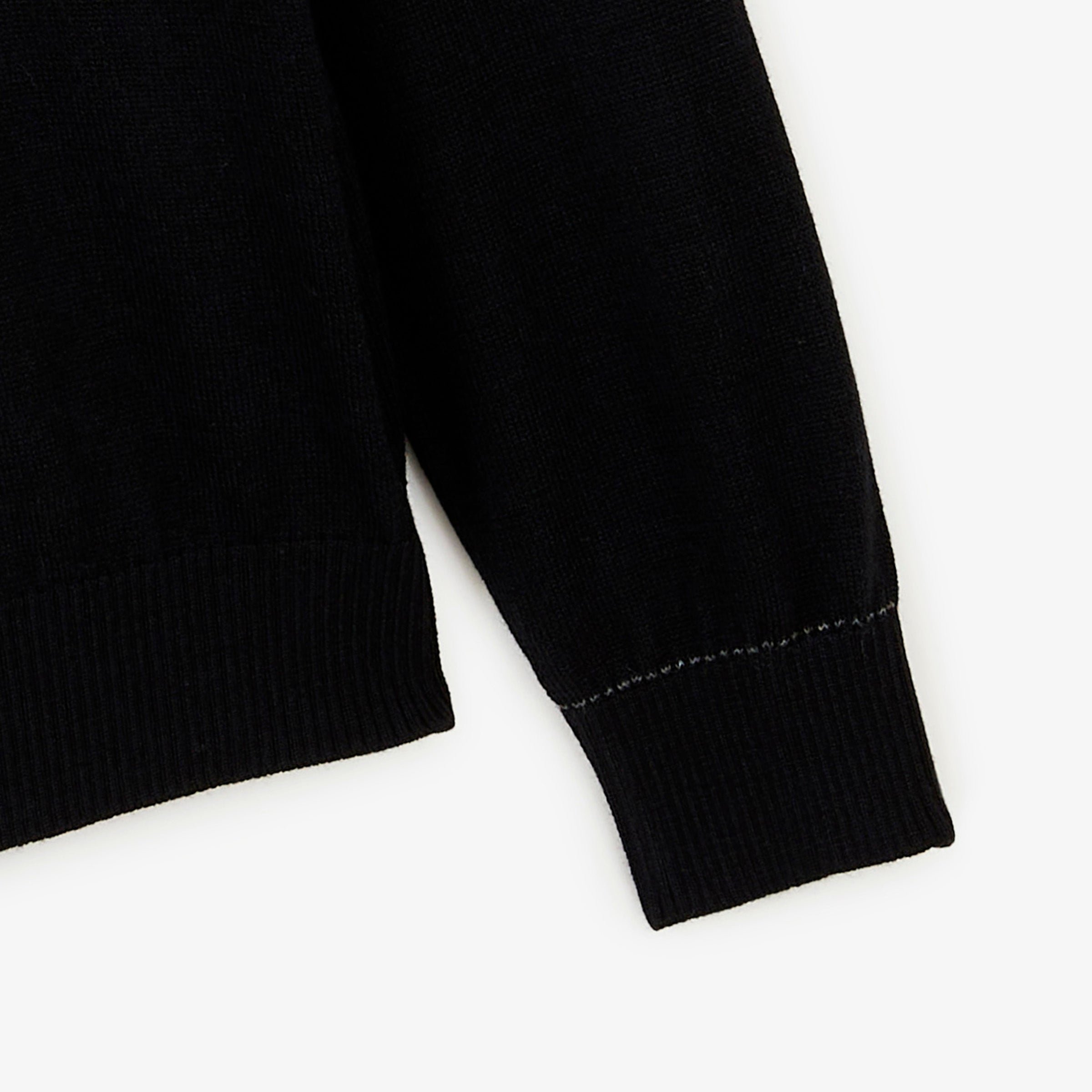 Black essential crew-neck MAO pullover SERGE BLANCO Black