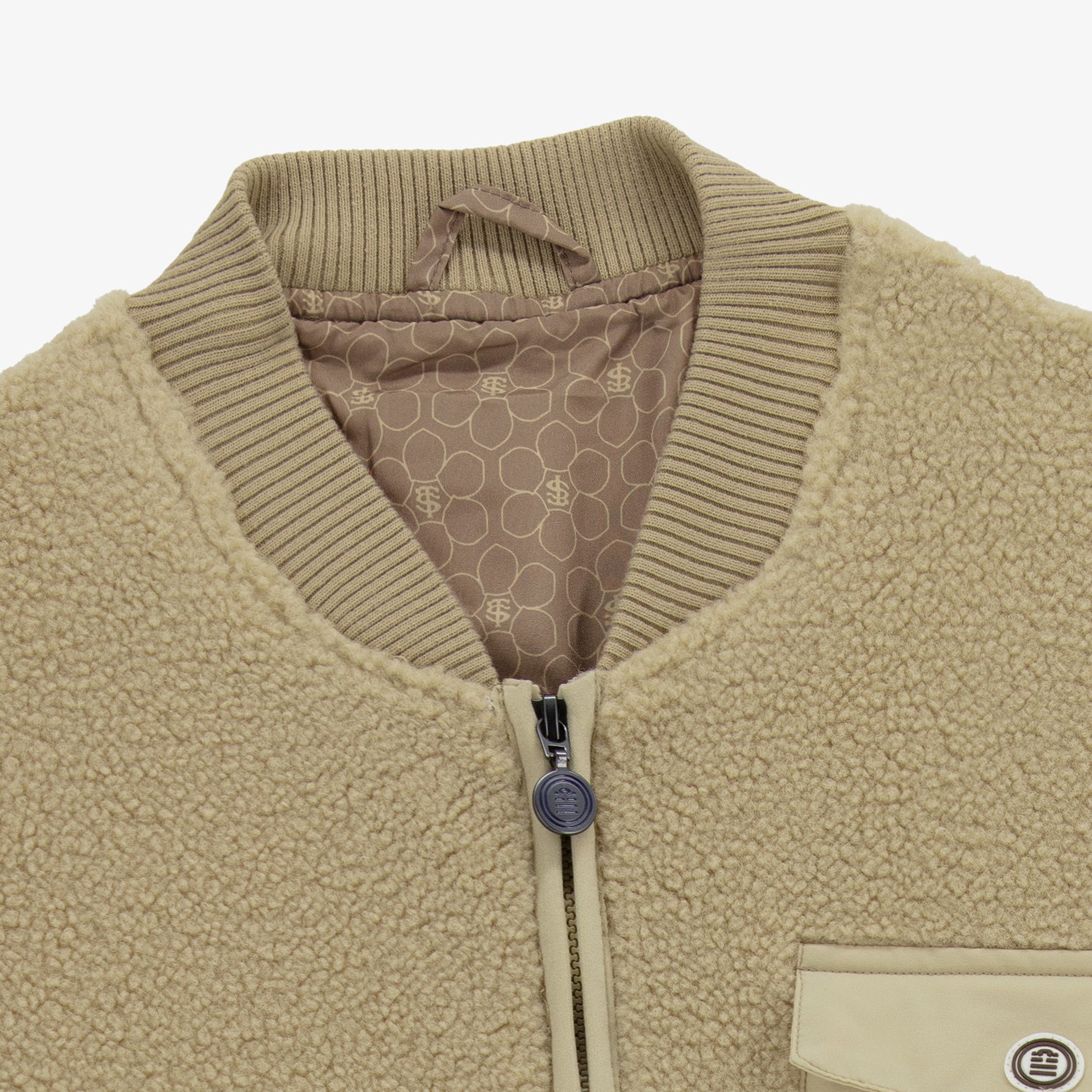 Sherpa fleece jacket SERGE BLANCO Beige