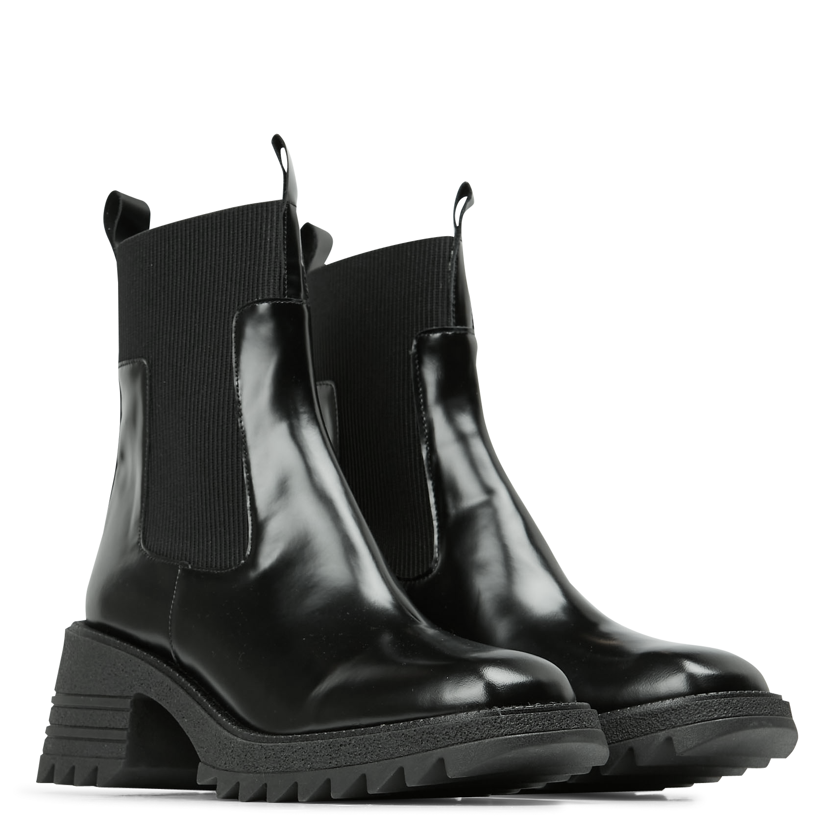 Leather mid-calf boots JONAK Black