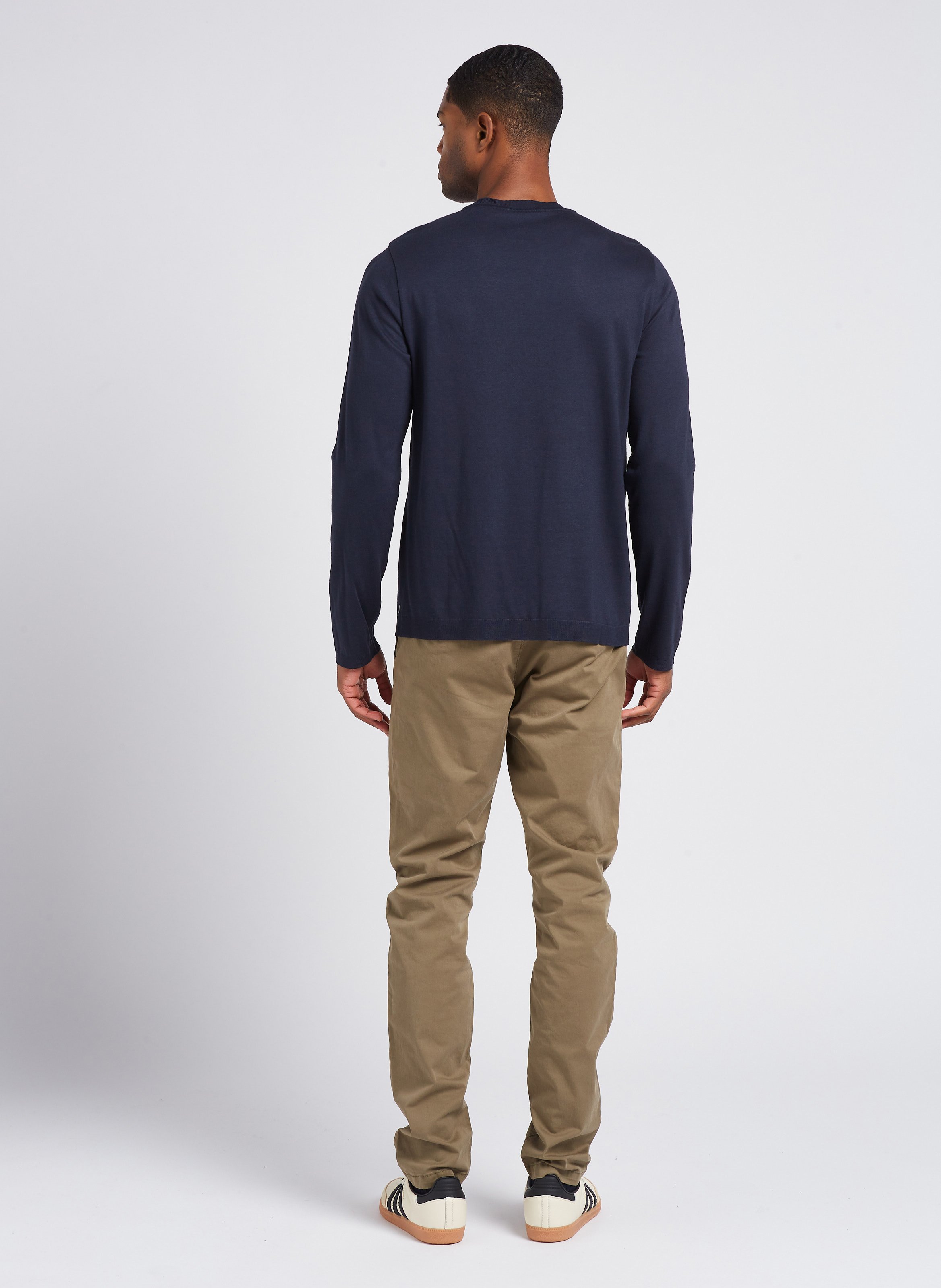 Rundhals-T-Shirt aus Baumwoll-Mix, Regular Fit IKKS Blau