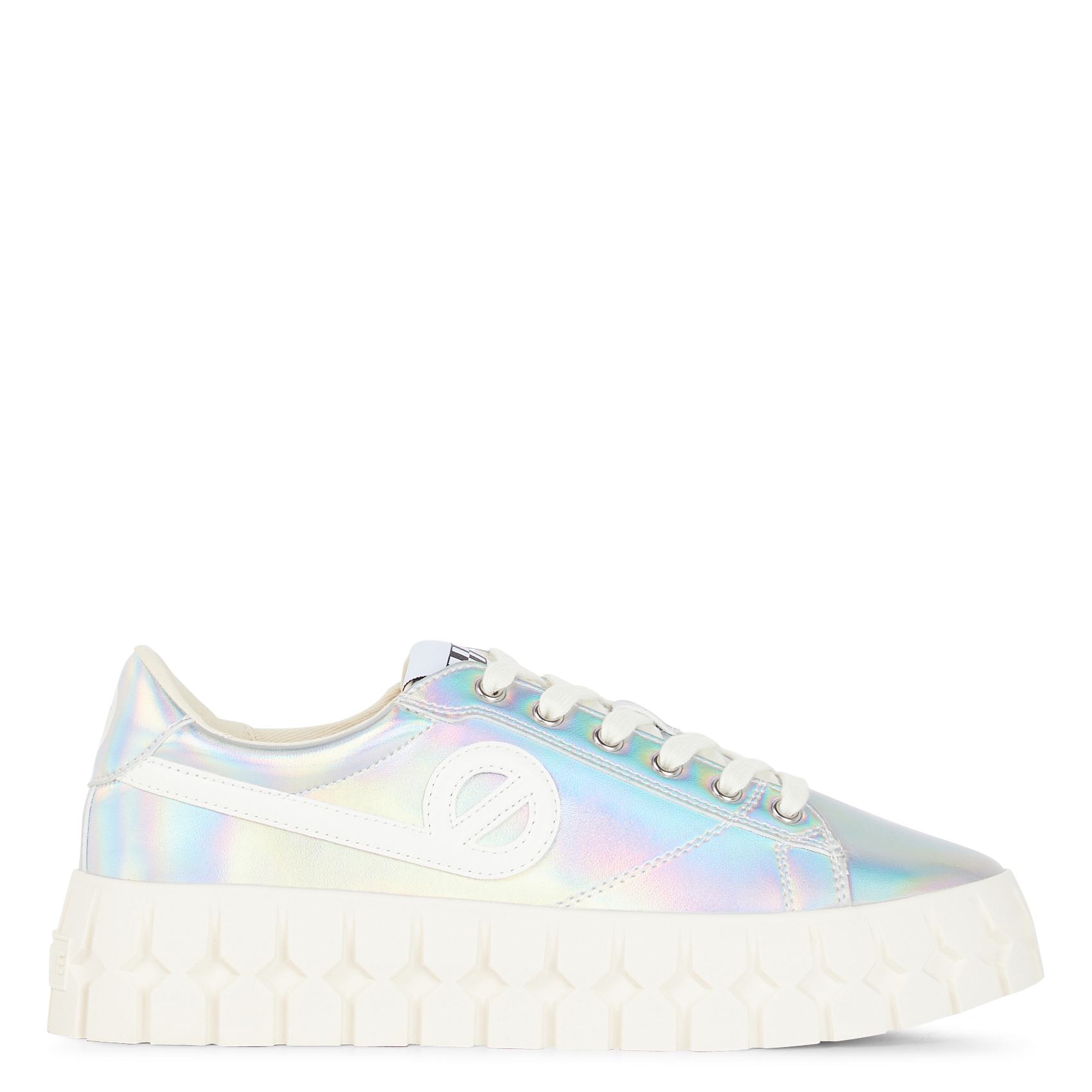 Baskets basses métallisées NO NAME Argent