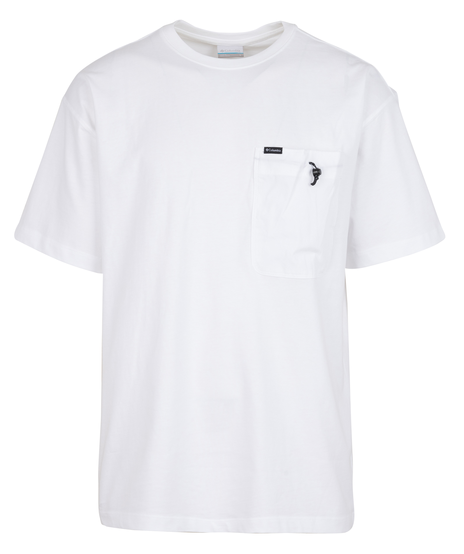 Round-neck cotton T-shirt COLUMBIA White