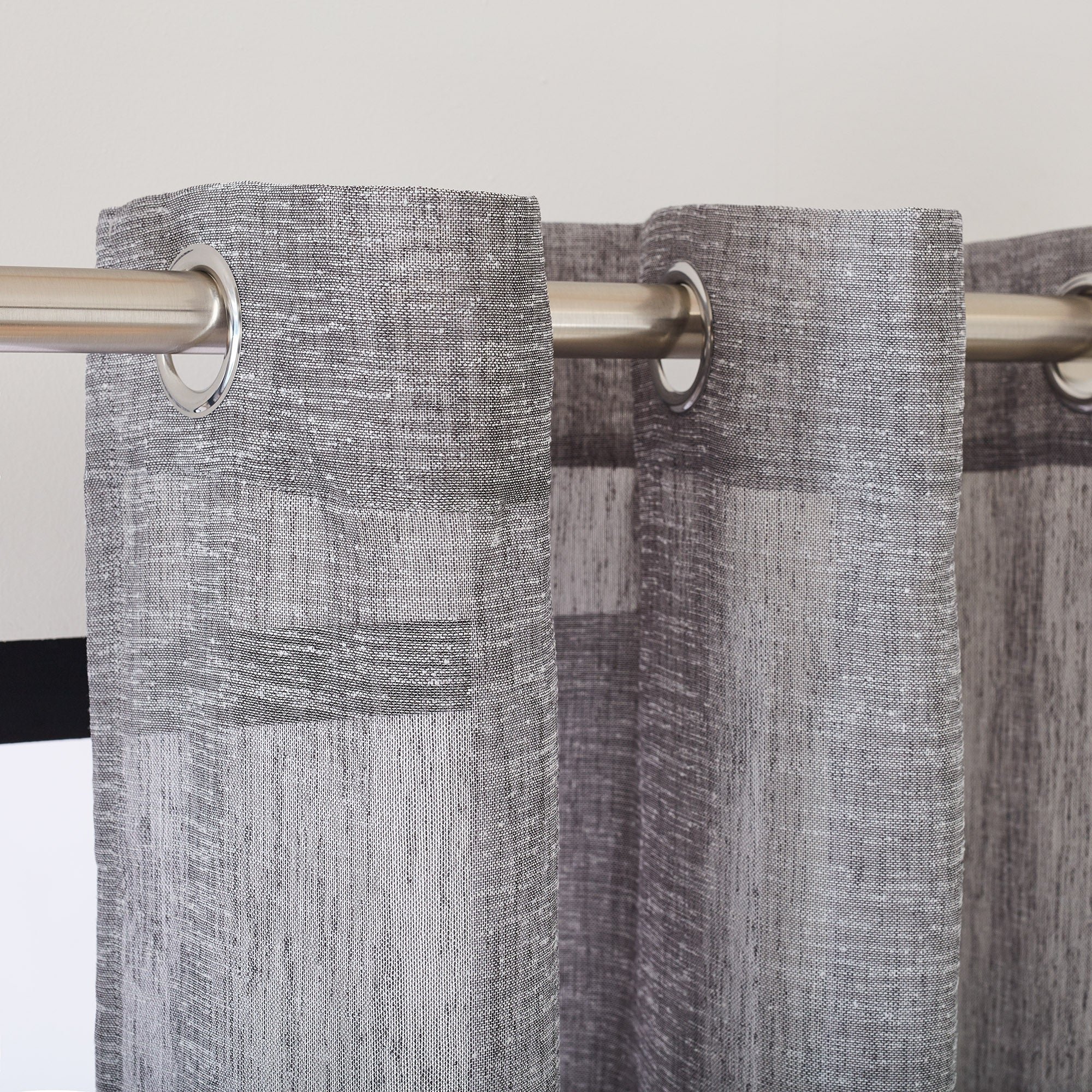 TIM - Net curtain with eyelets MADURA Grey