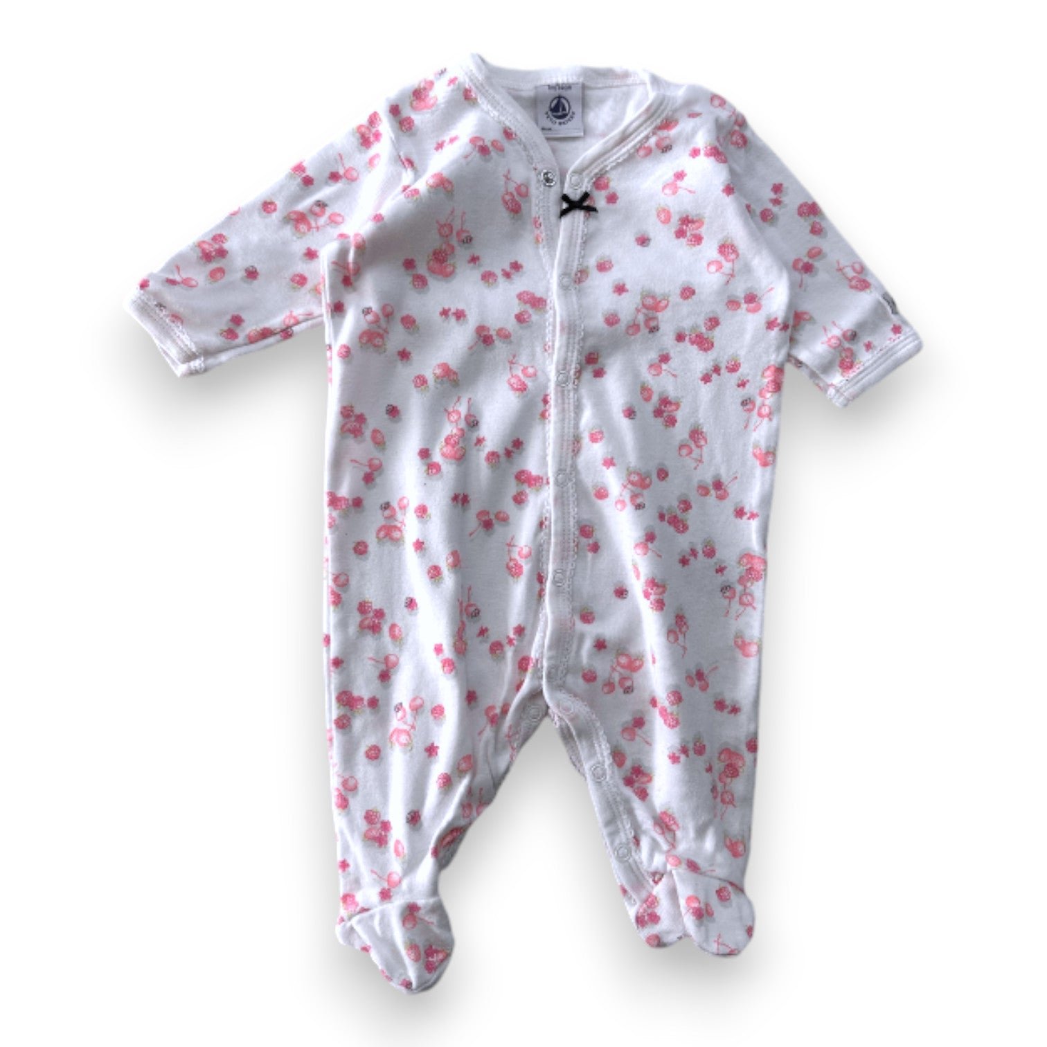 White baby pajamas - 1 month PETIT BATEAU - Seconde Main White