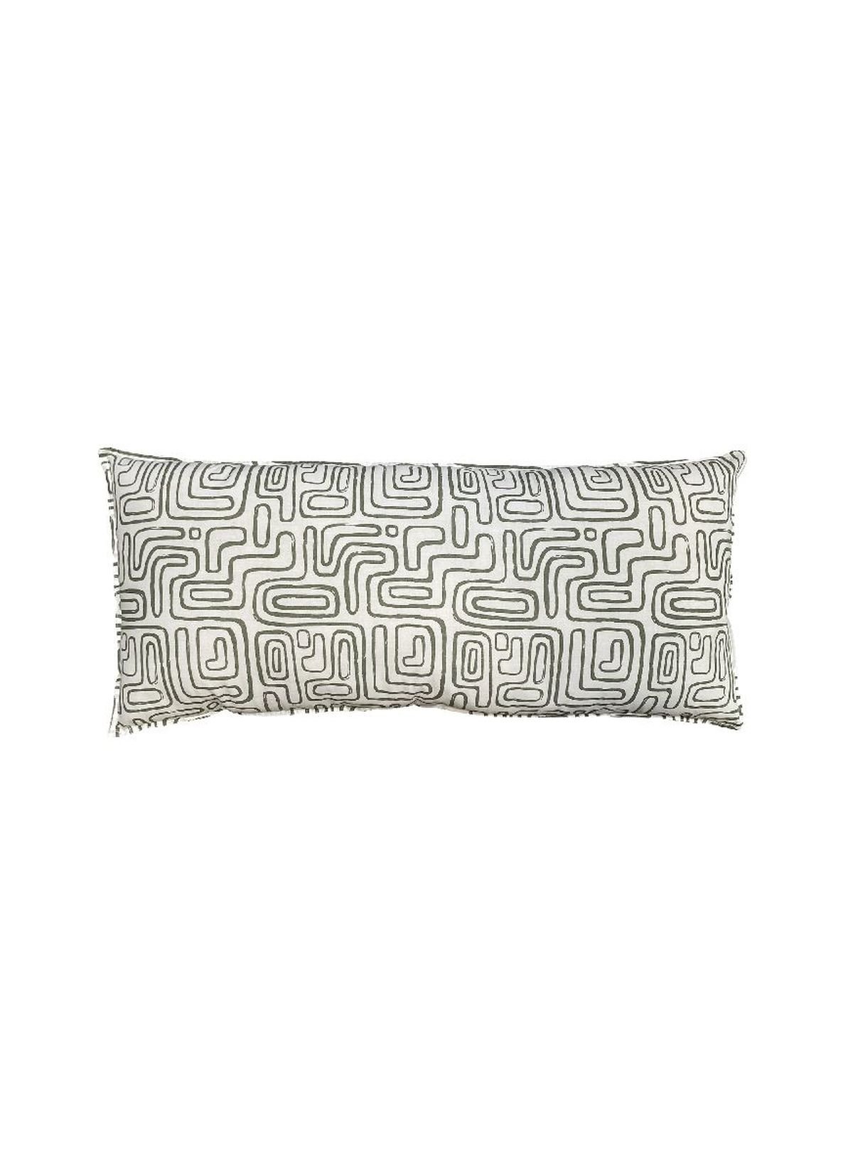 Rectangular printed cotton cushion TODAY LINGE DE MAISON White