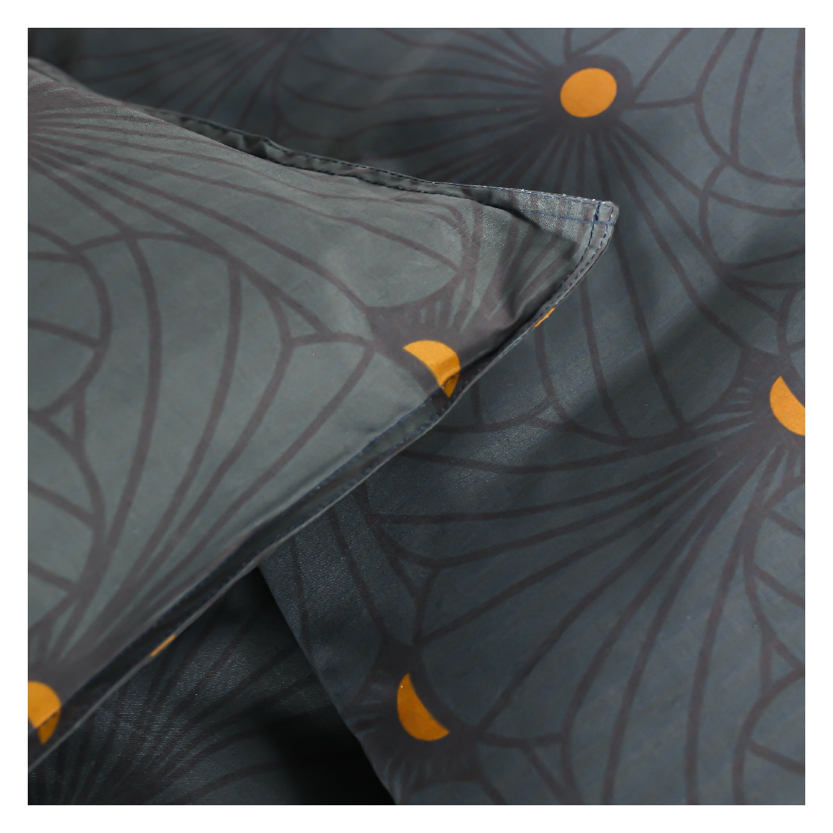 Printed cotton bedding set TODAY LINGE DE MAISON Blue