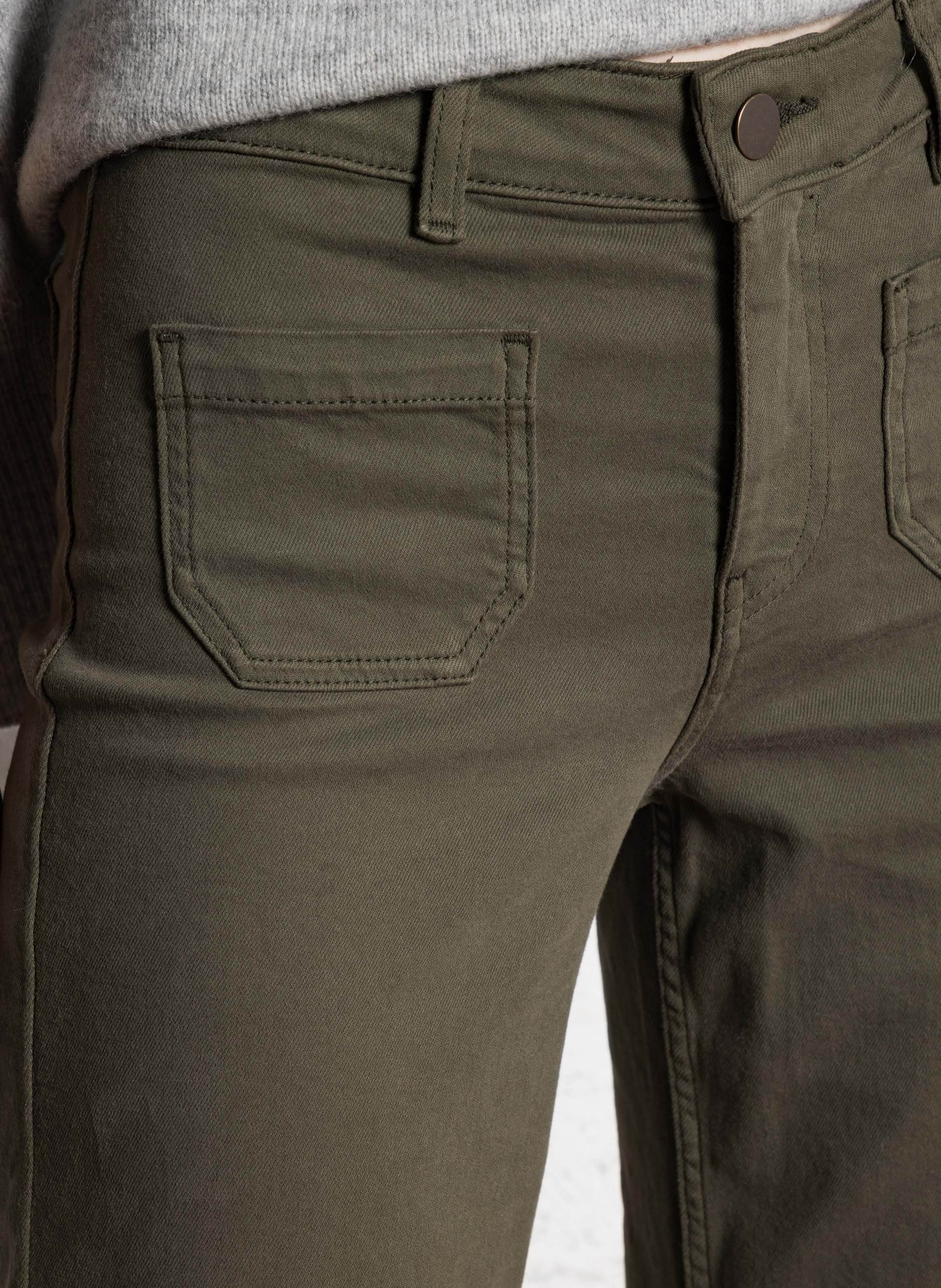 Straight leg jeans with pockets MAISON 123 Khaki