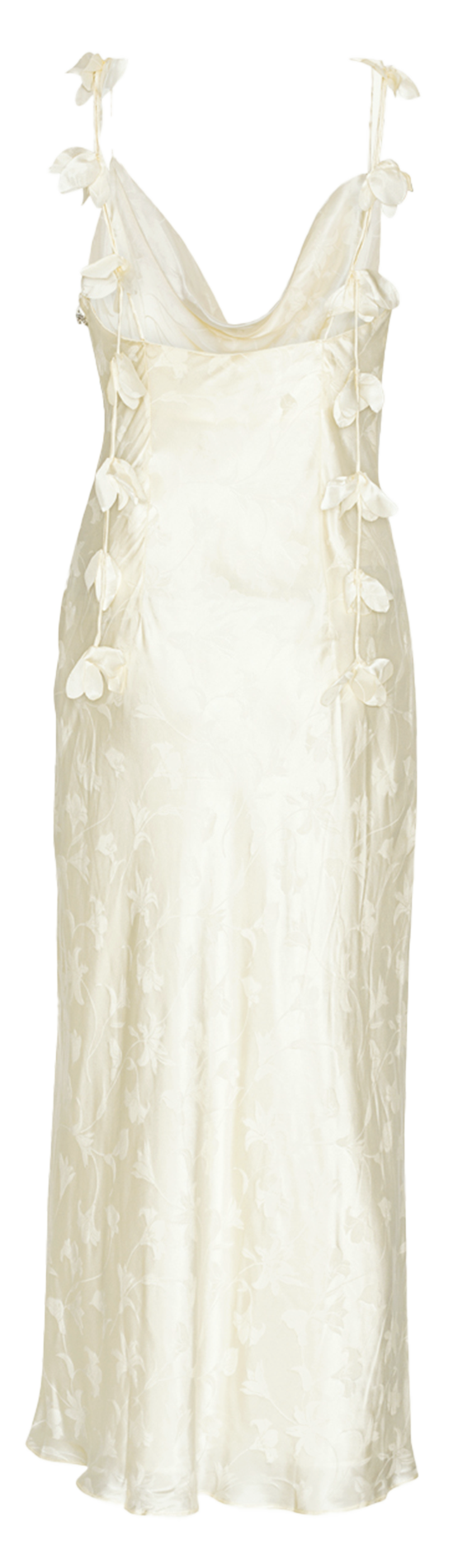 Long silk printed dress ROTATE Multicolored