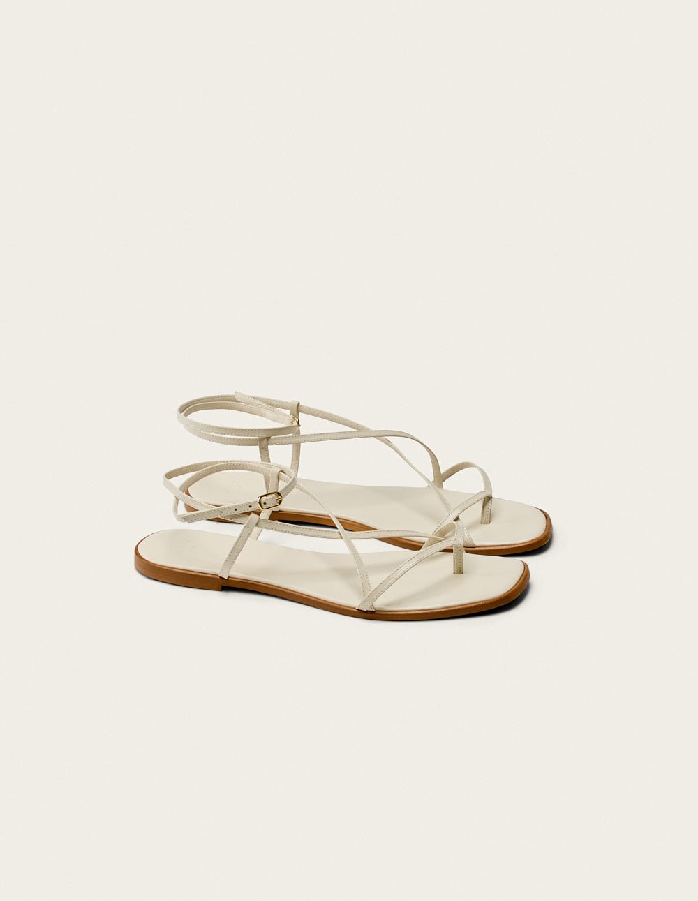 Faux leather sandals ODAJE EX. M.MOUSTACHE Beige