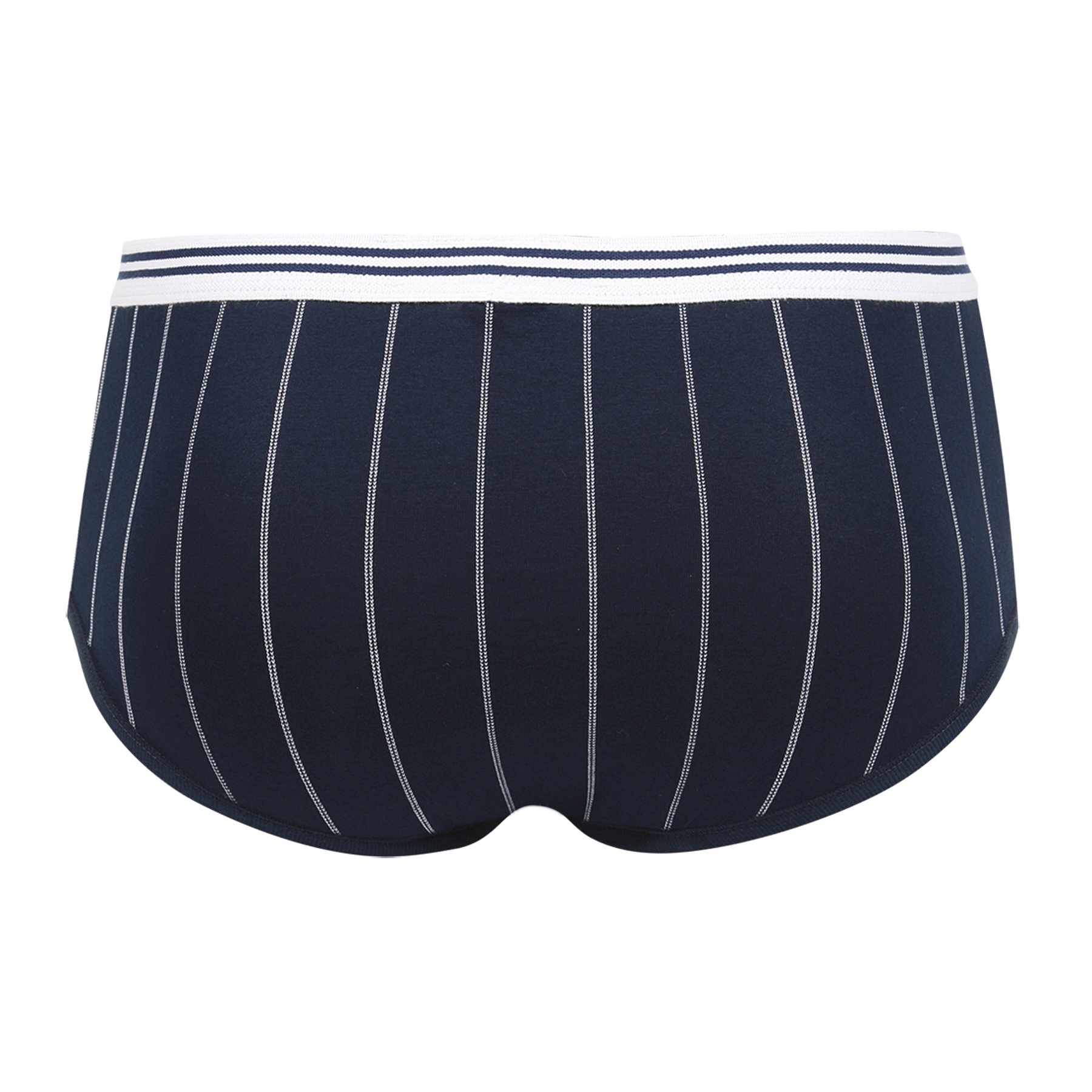 High-rise open mercerized cotton panties EMINENCE Blue