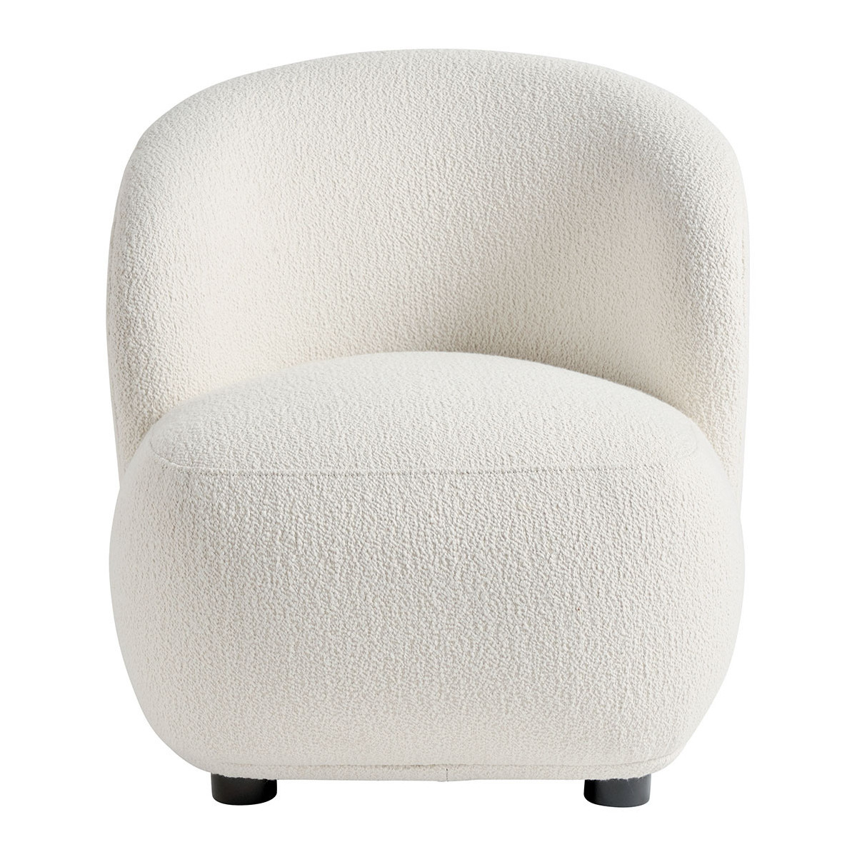 Fauteuil lisette en bouclette BLANC D'IVOIRE Beige