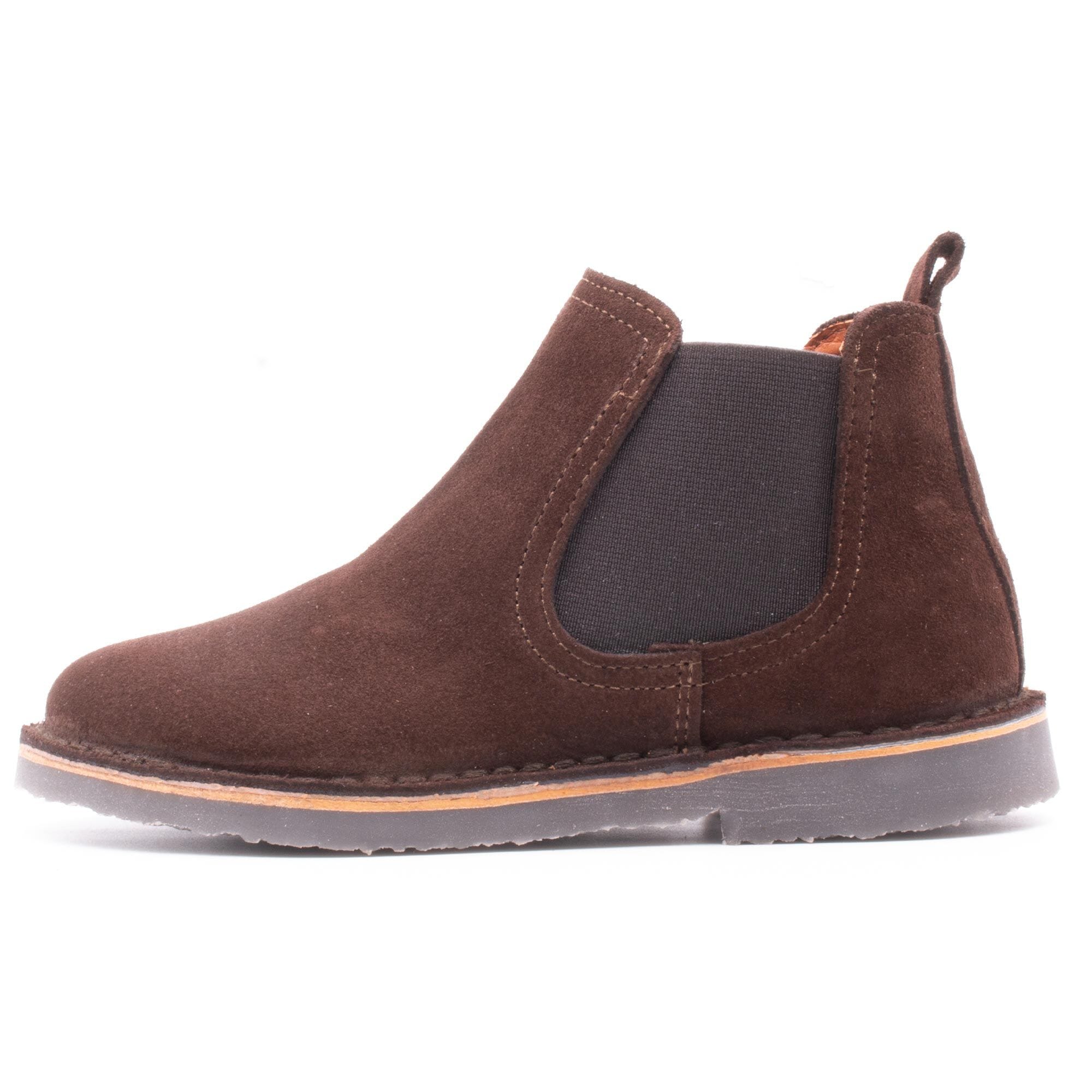 Boots enfant en daim Boni & Sidonie Marron